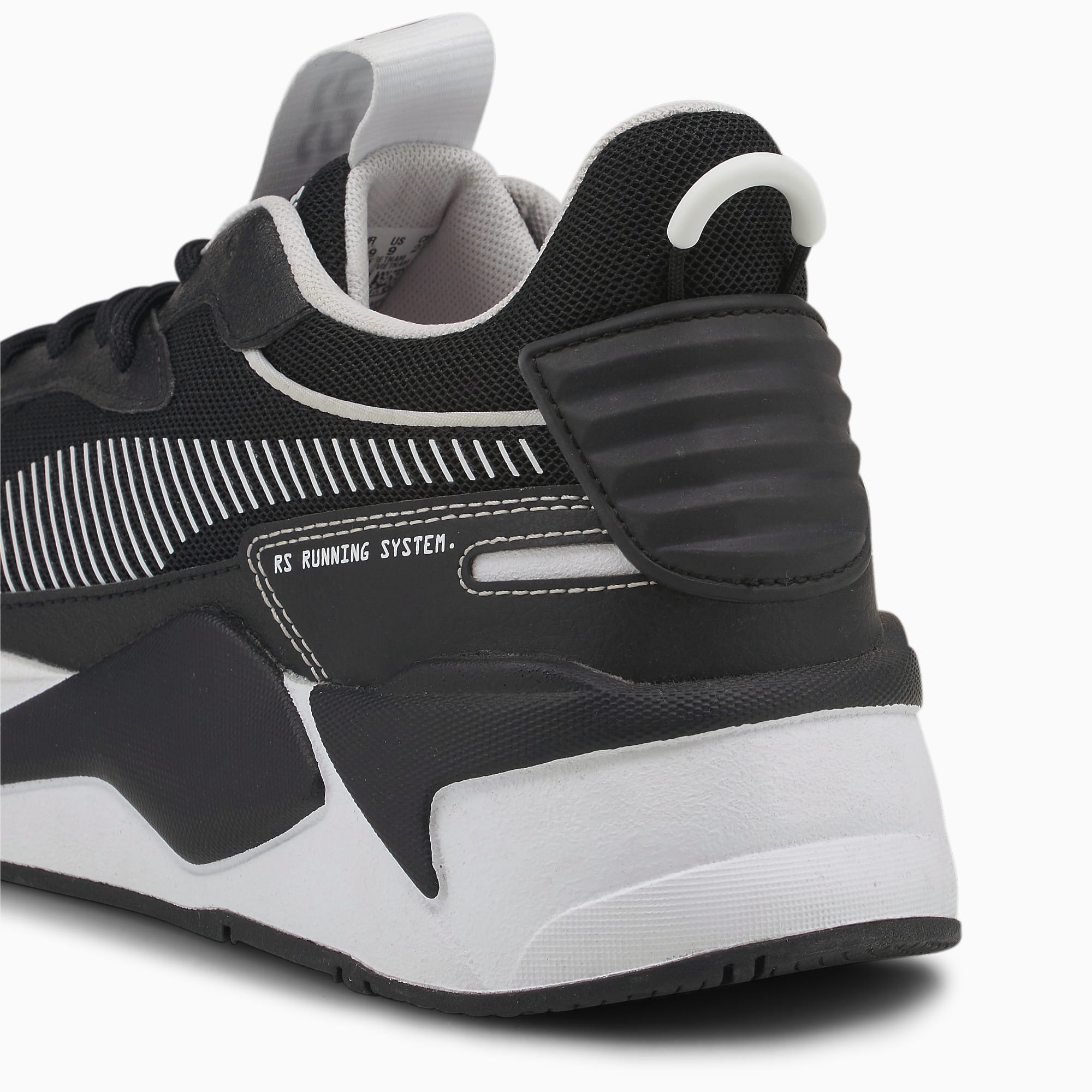 PUMA RS-X Black and White sneakers, Wit/Zwart