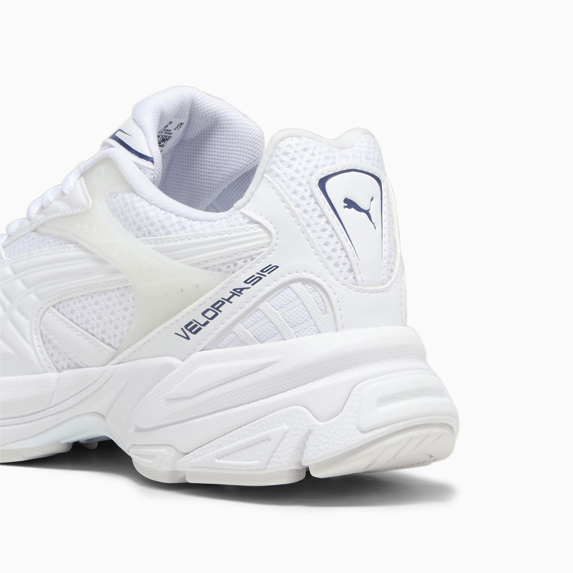 PUMA Velophasis Technisch Sneakers Schuhe, Weiß/Blau, Größe: 36, Schuhe