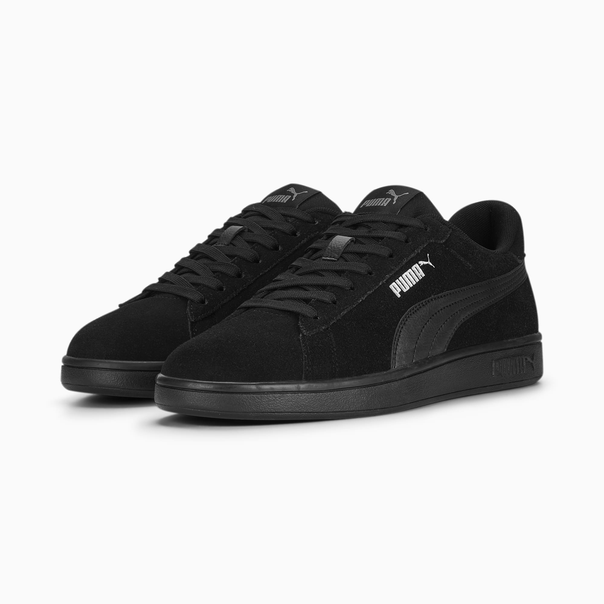 PUMA Chaussure Sneakers Smash 3.0, Noir/Argent