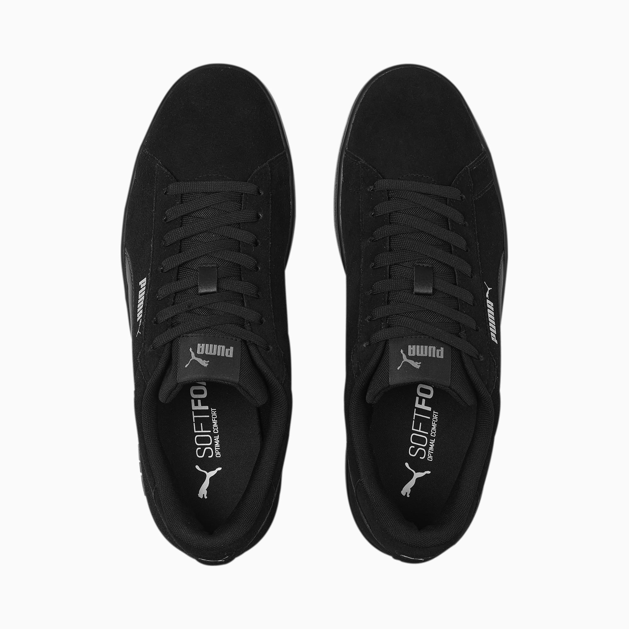 PUMA Chaussure Sneakers Smash 3.0, Noir/Argent