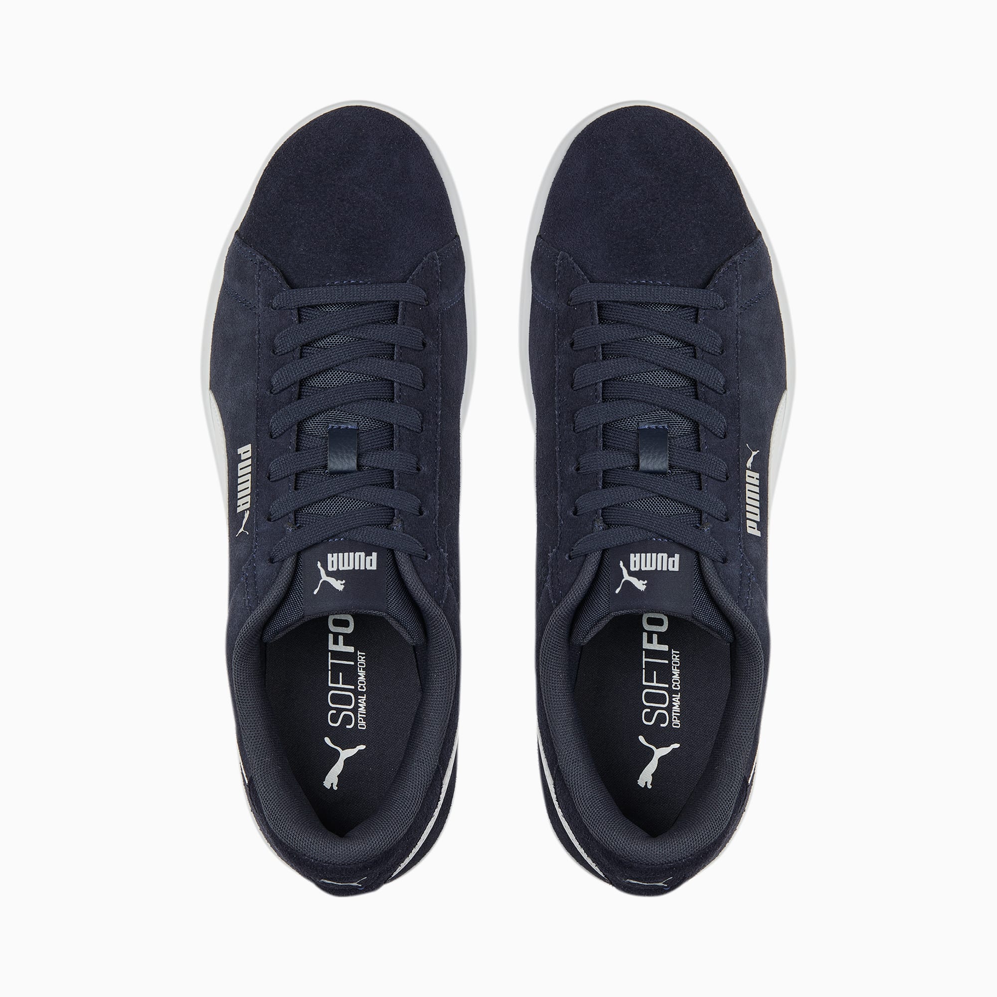 PUMA Chaussure Sneakers Smash 3.0, Argent/Blanc