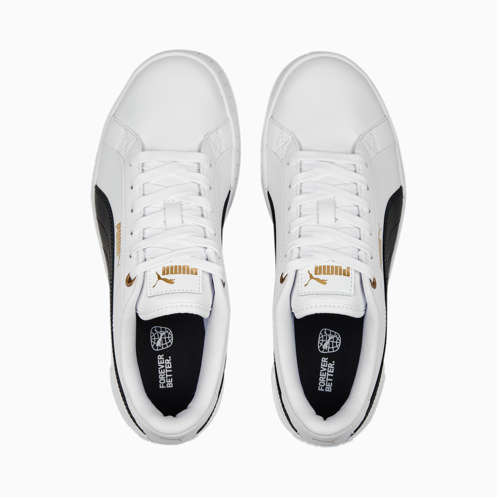PUMA Karmen Wedge Sneakers Women, White/Black/Gold, Size 42,5, Shoes