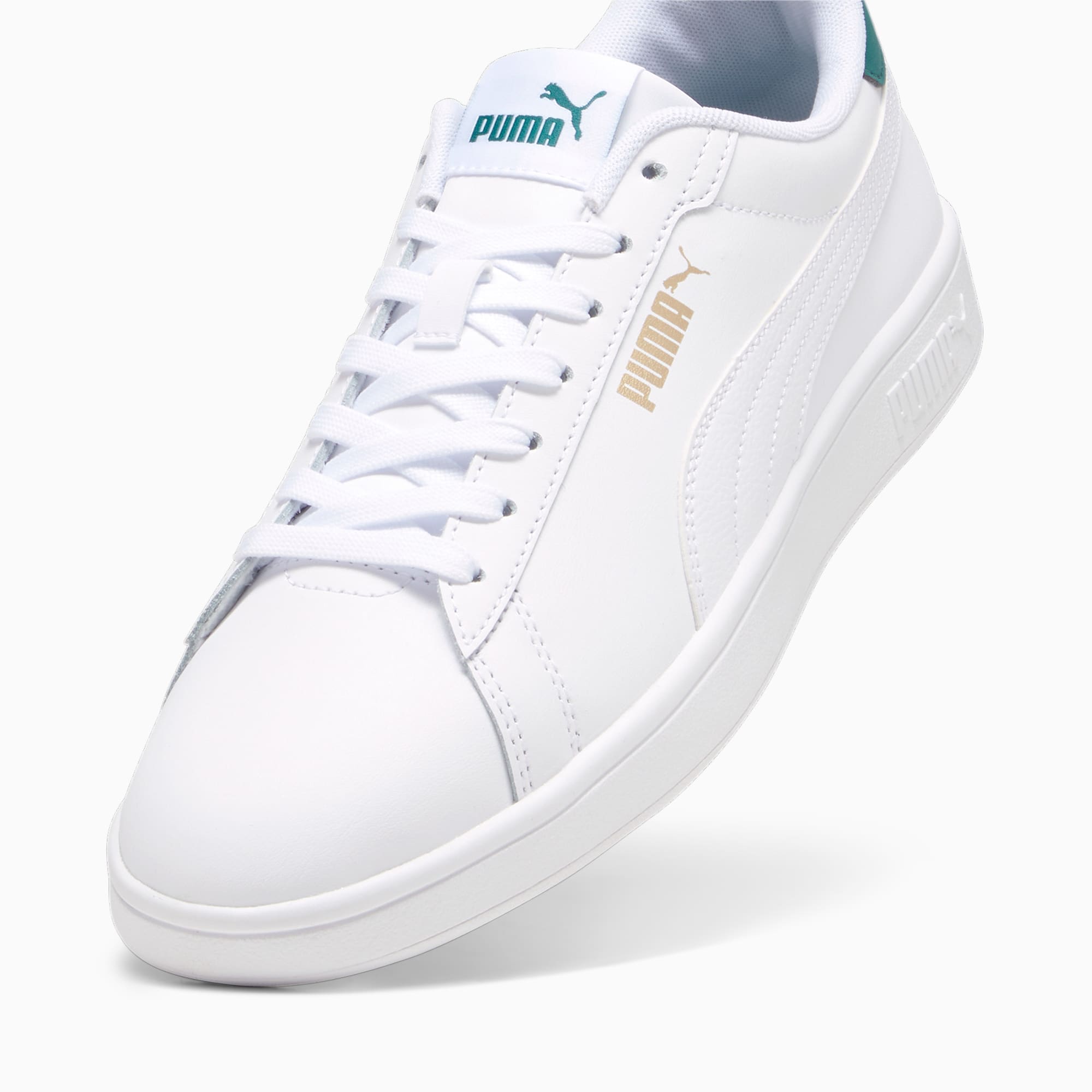 PUMA Smash 3.0 L Sneakers, Goud/Wit