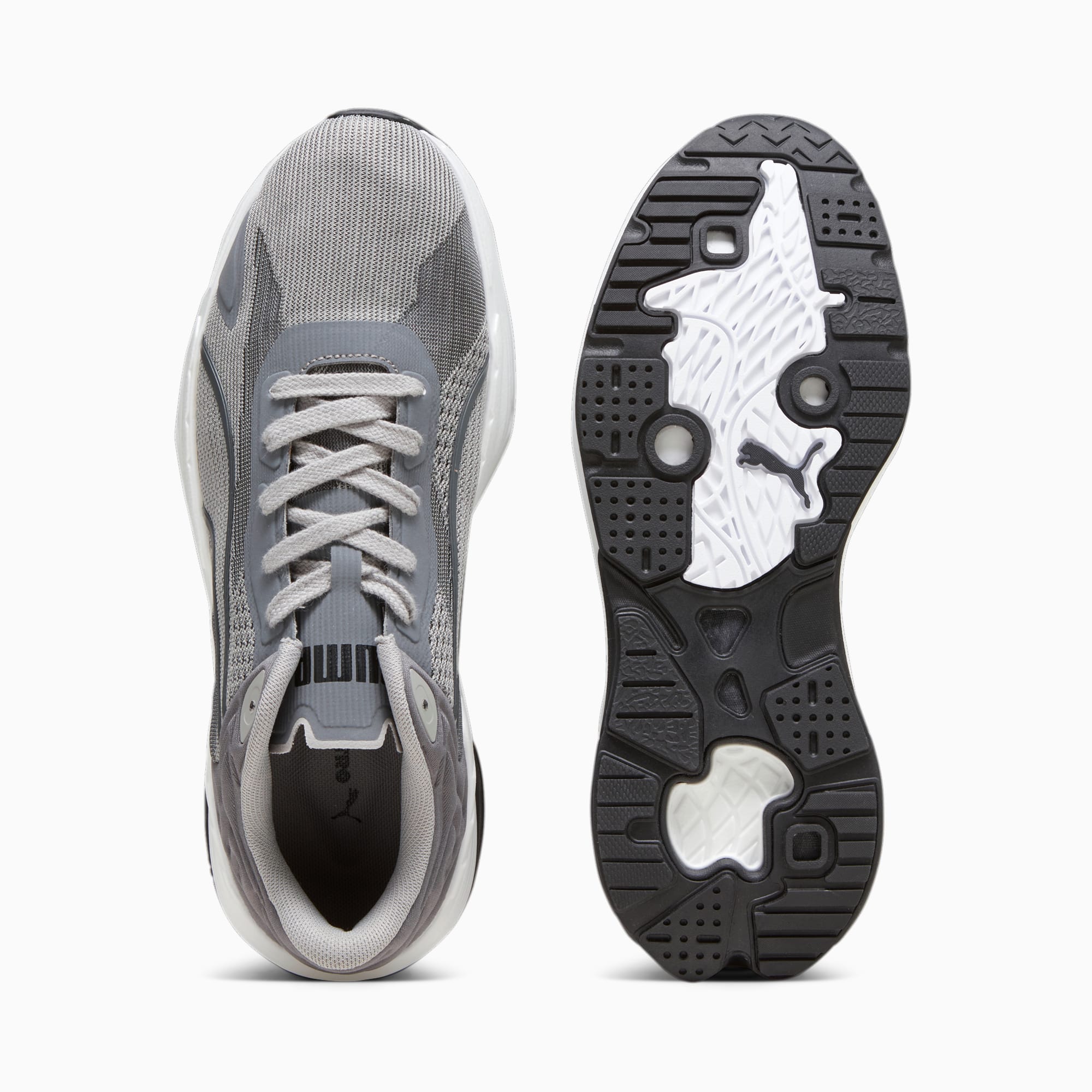 Men's PUMA Extent Nitro Engineered Mesh Sneakers, Concrete Grey/Cool Dark Grey, Size 35,5, Shoes