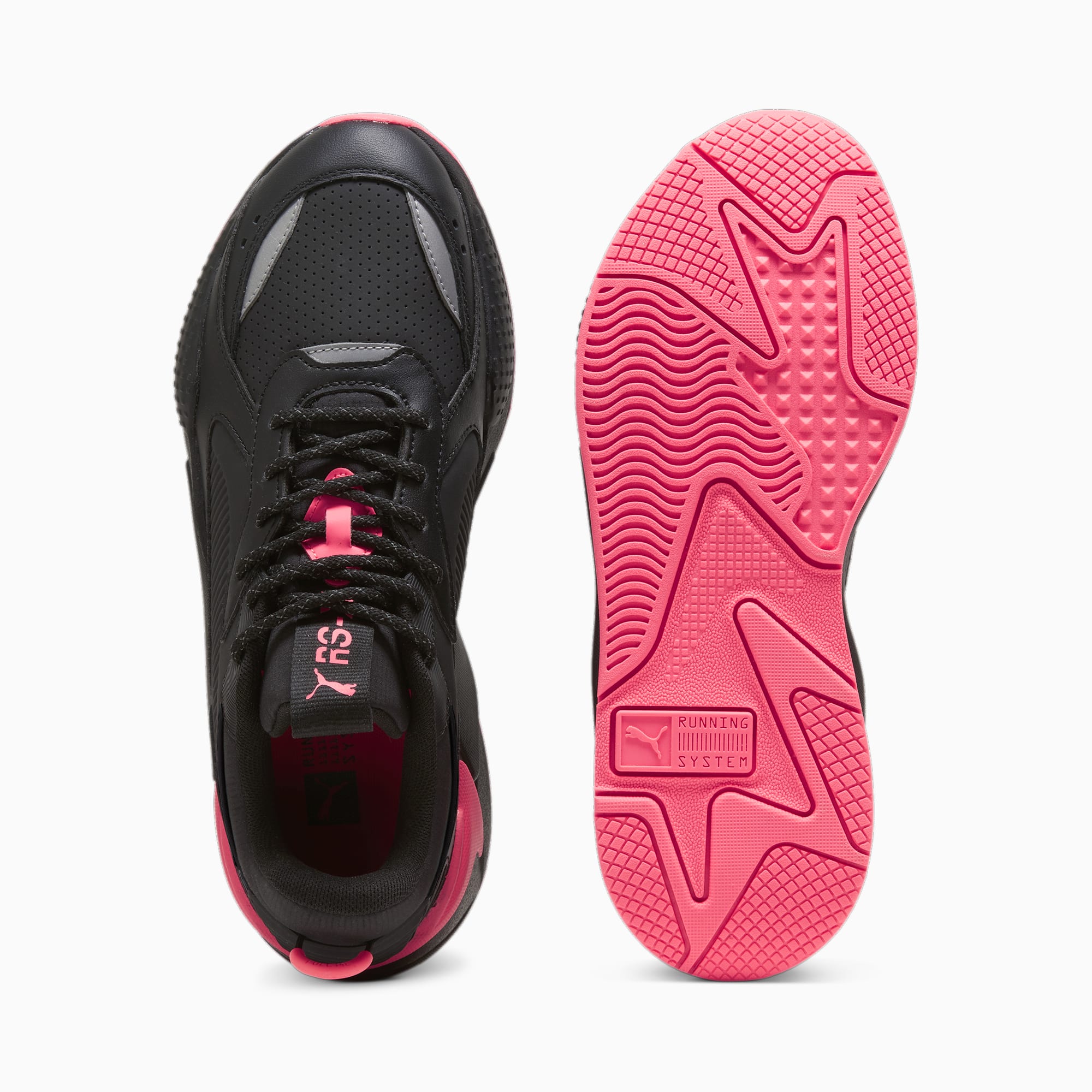 Women's PUMA Rs-X Triple Sneakers, Black/Sunset Glow, Size 35,5, Shoes