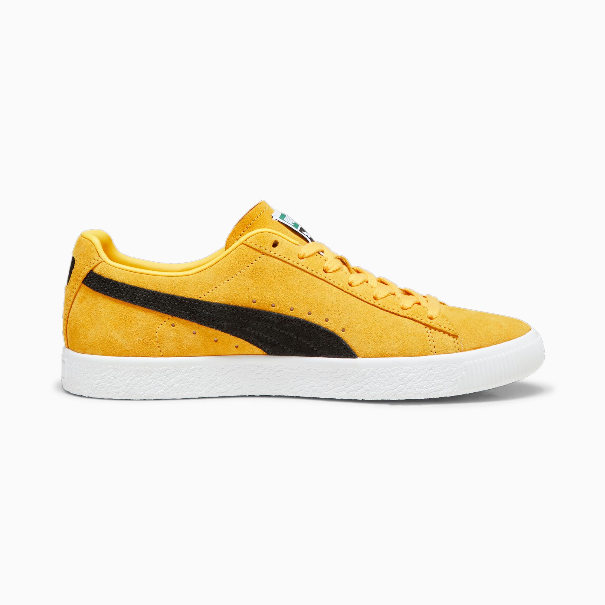 Women's PUMA Clyde OG Sneakers, Yellow Sizzle/Black, Size 35,5, Shoes