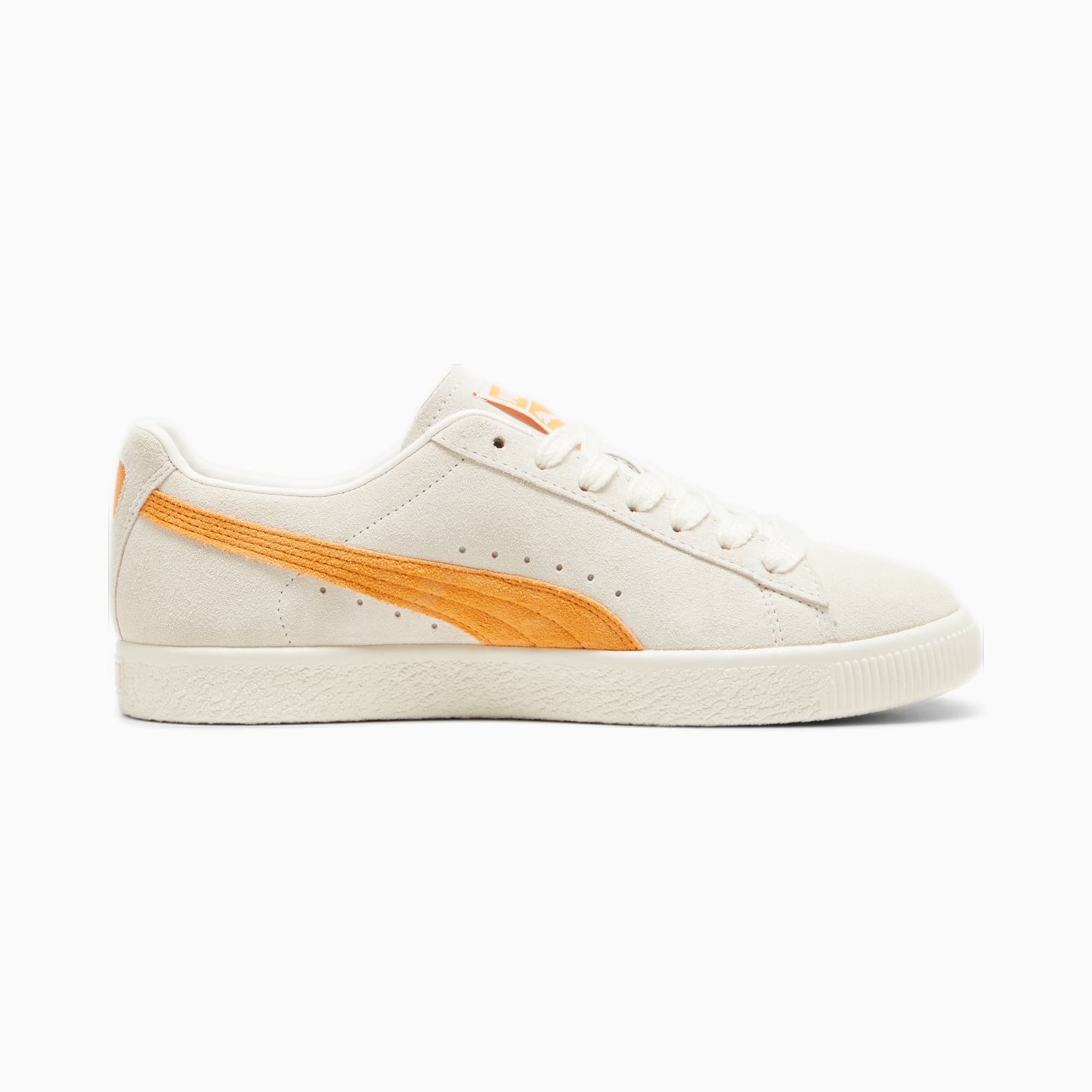 Women's PUMA Clyde OG Sneakers, Frosted Ivory/Clementine, Size 35,5, Shoes
