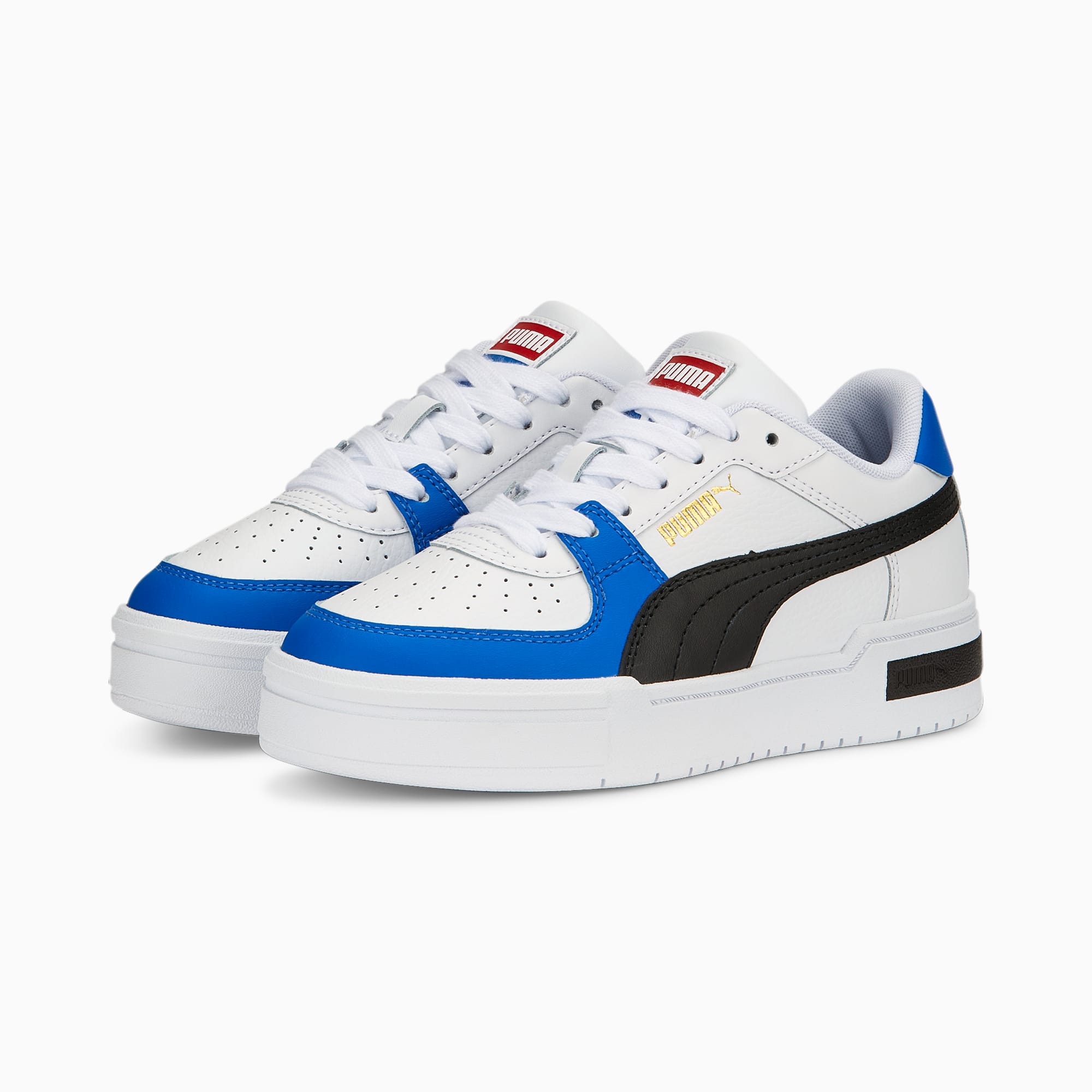 PUMA Ca Pro Block Sneakers Youth, White/Victoria Blue/Black, Size 35,5, Shoes