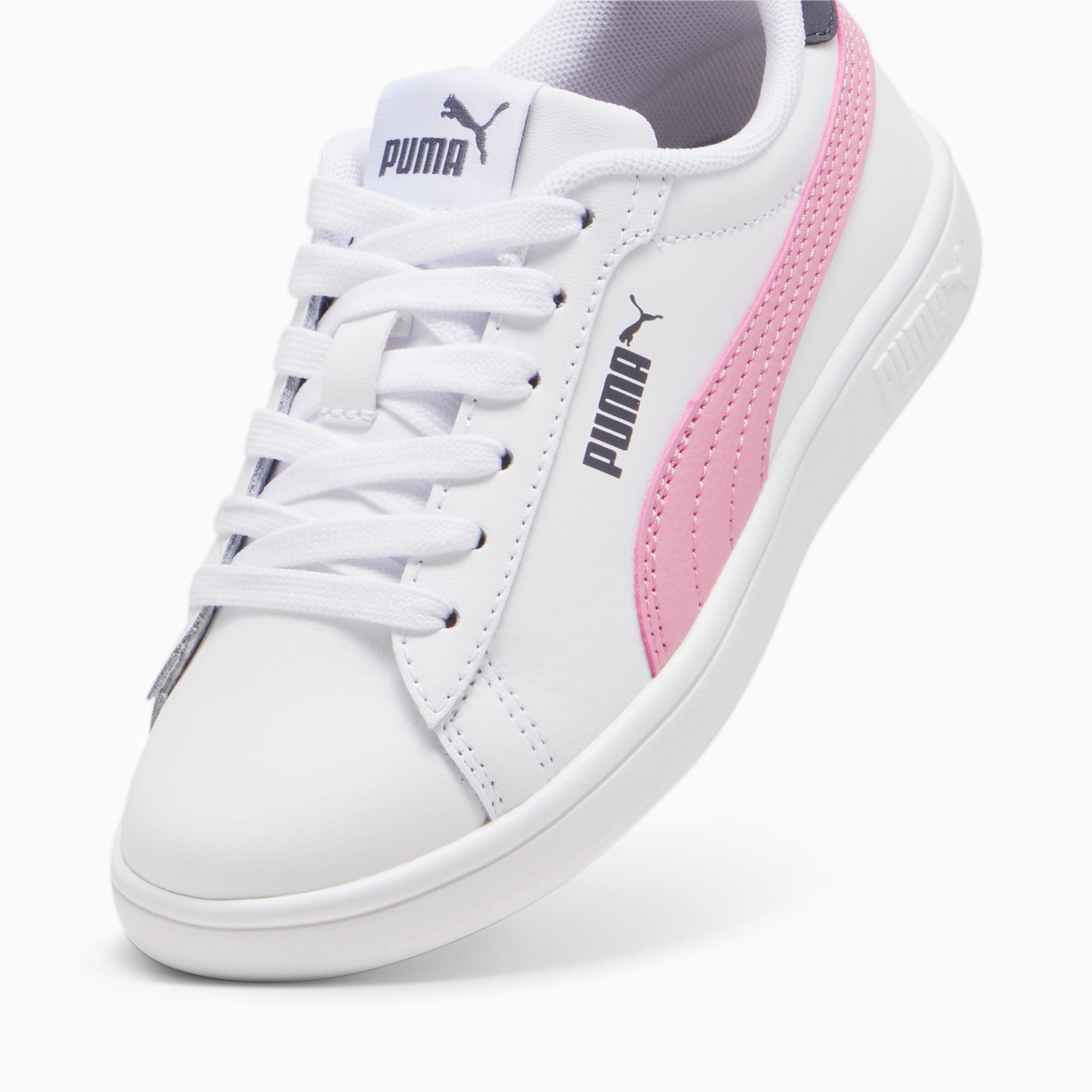 PUMA Smash 3.0 L schoenen, Wit/Grijs