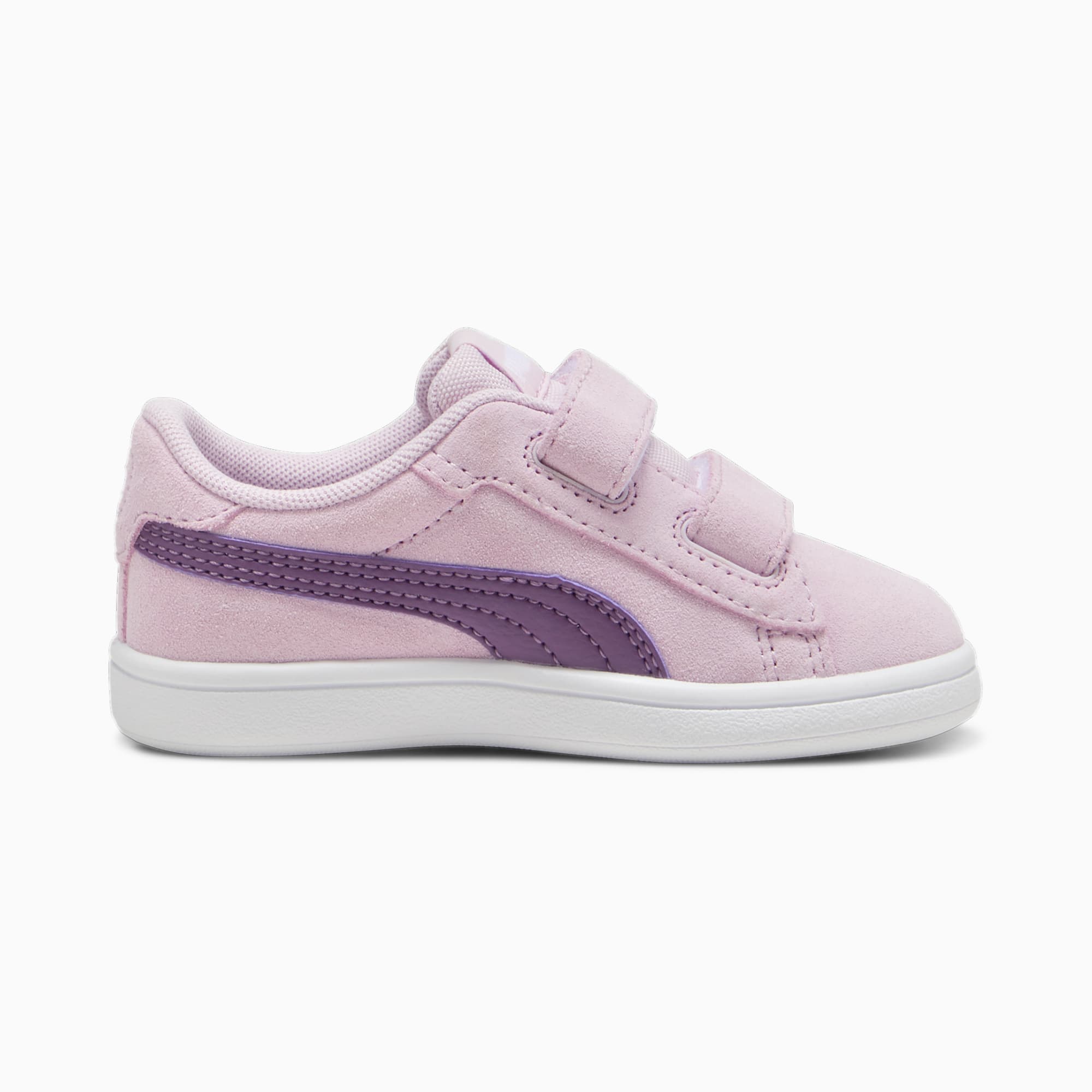 PUMA Smash 3.0 Suede Sneakers Baby, Grape Mist/Crushed Berry/White, Size 19, Shoes