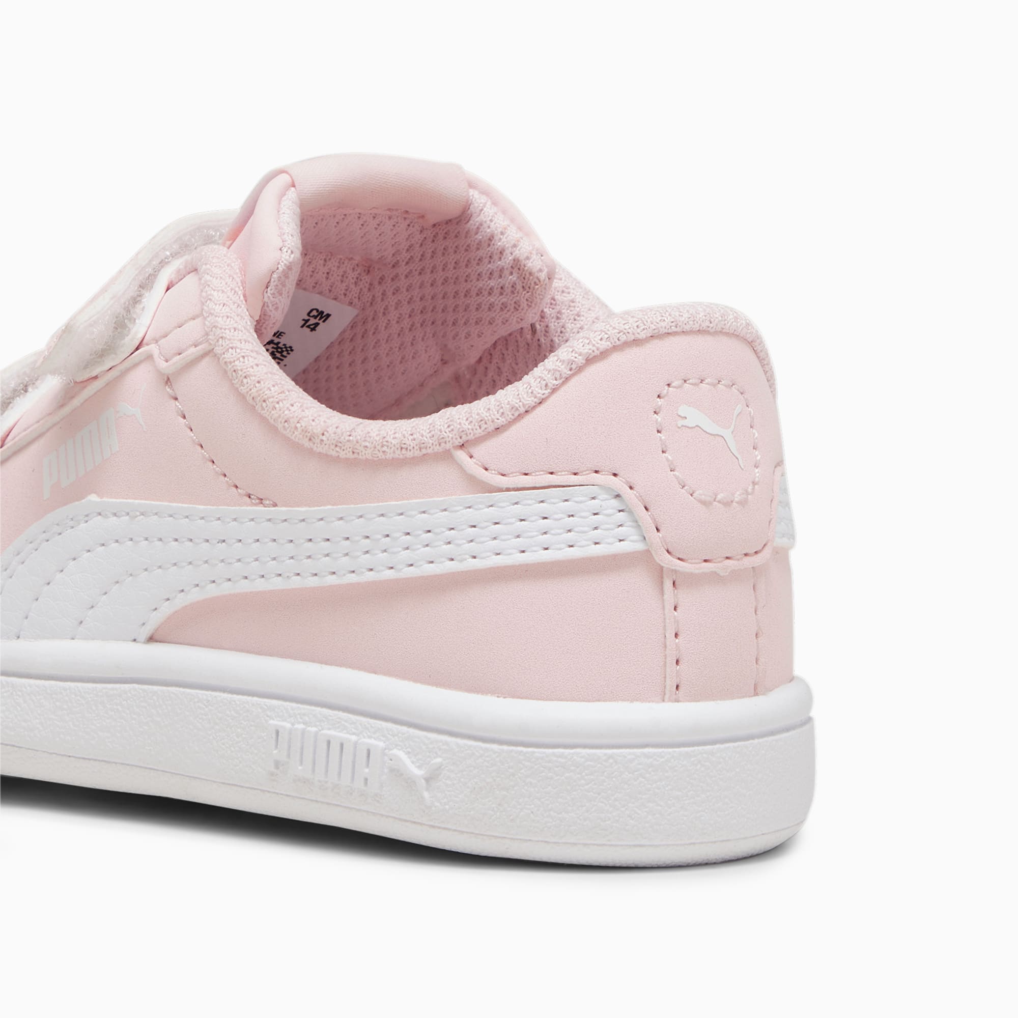 PUMA Smash 3.0 Buck Sneakers Baby, Frosty Pink/White, Size 19, Shoes
