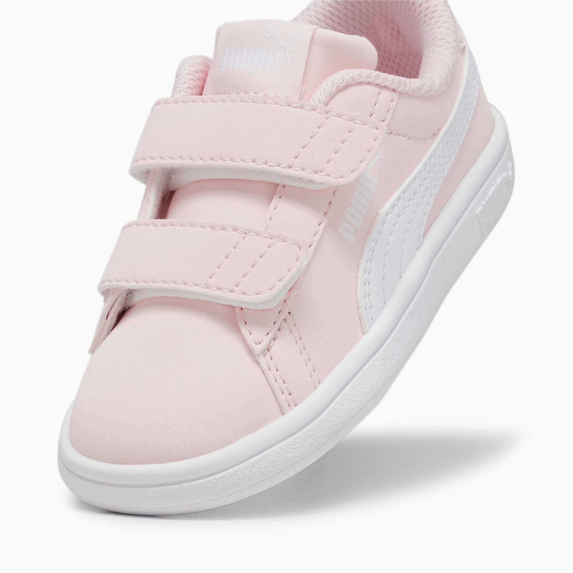 PUMA Smash 3.0 Buck Sneakers Baby, Frosty Pink/White, Size 19, Shoes