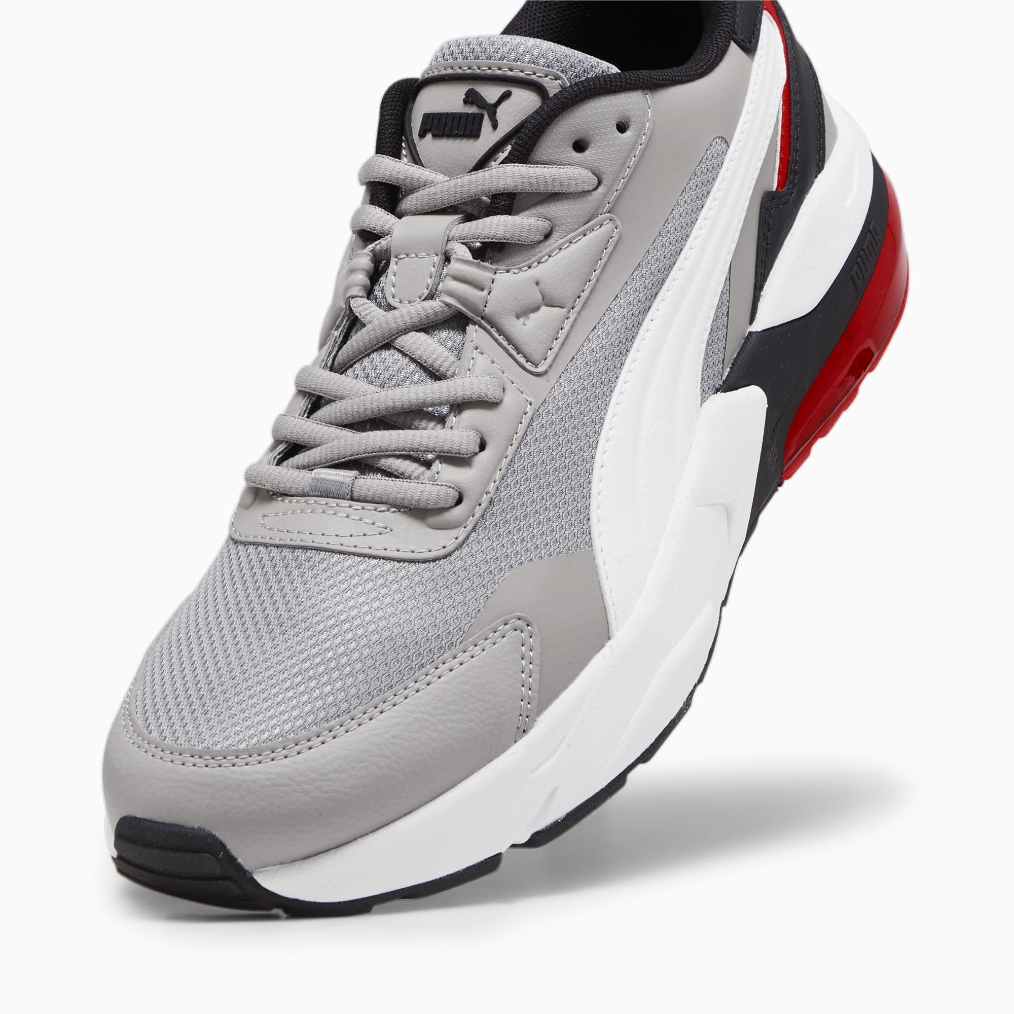 PUMA Vis2K sneakers voor Dames, Zwart/Grijs/Wit