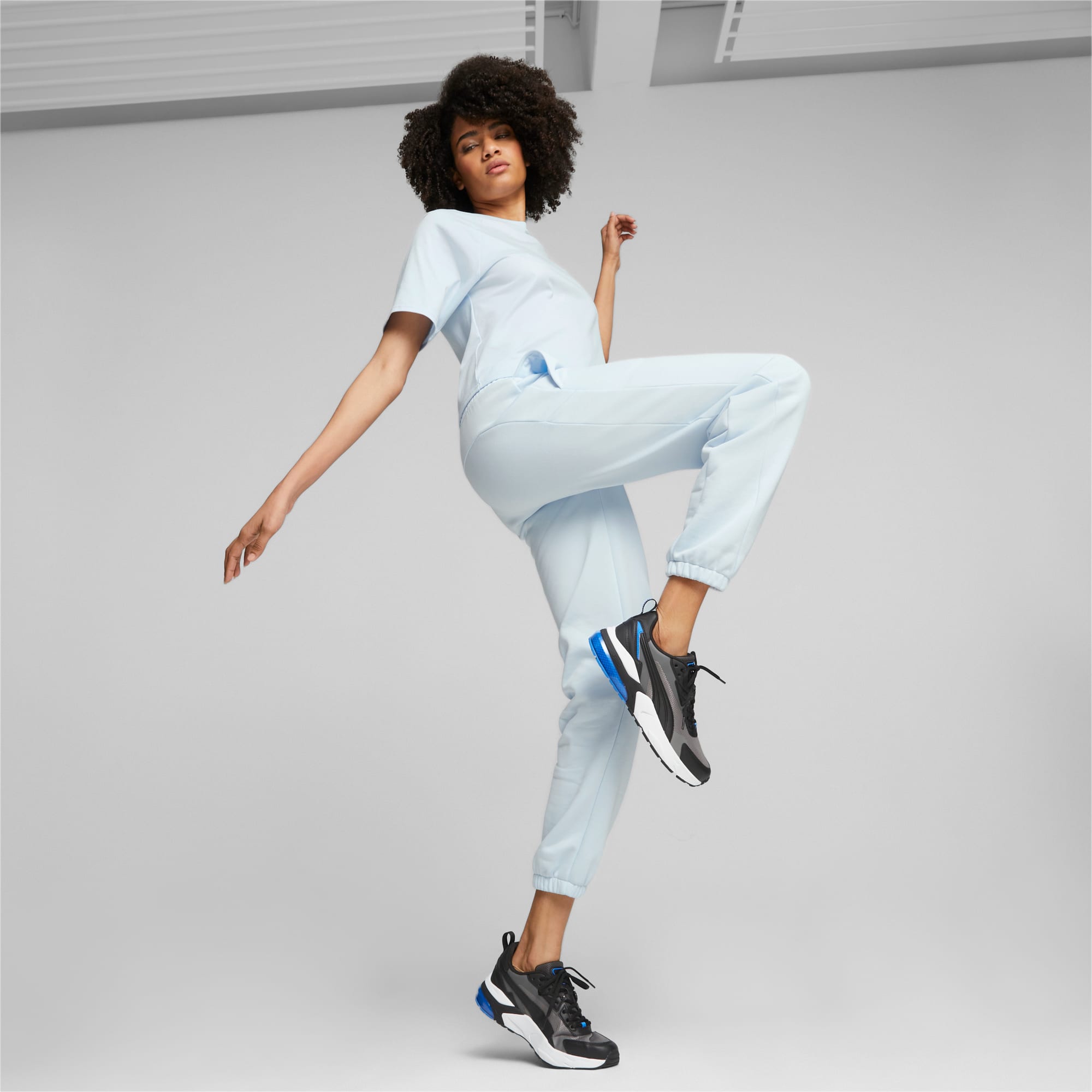 Women's PUMA Vis2K Sneakers, Cast Iron/Black/Ultra Blue, Size 35,5, Shoes