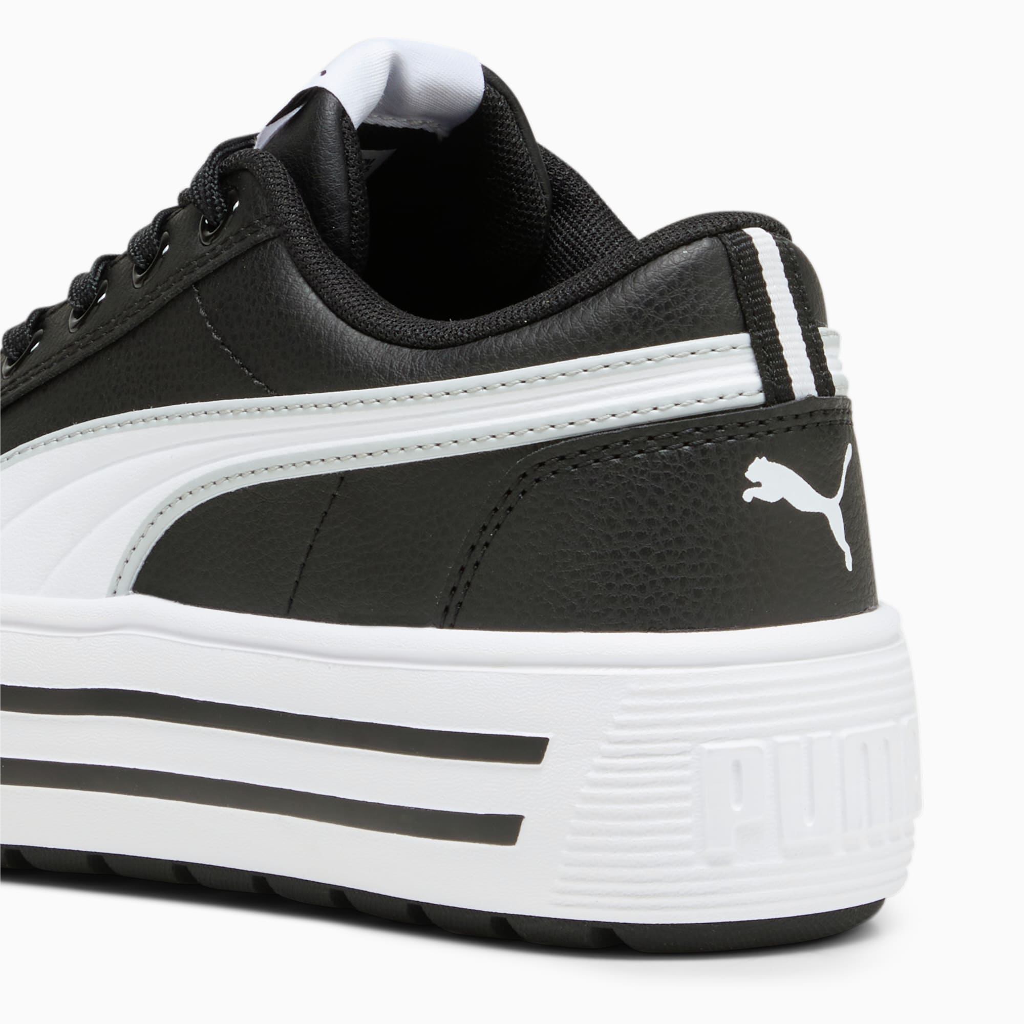 PUMA Kaia 2.0 Women's Sneakers, Black/White/Ash Grey, Size 35,5, Shoes