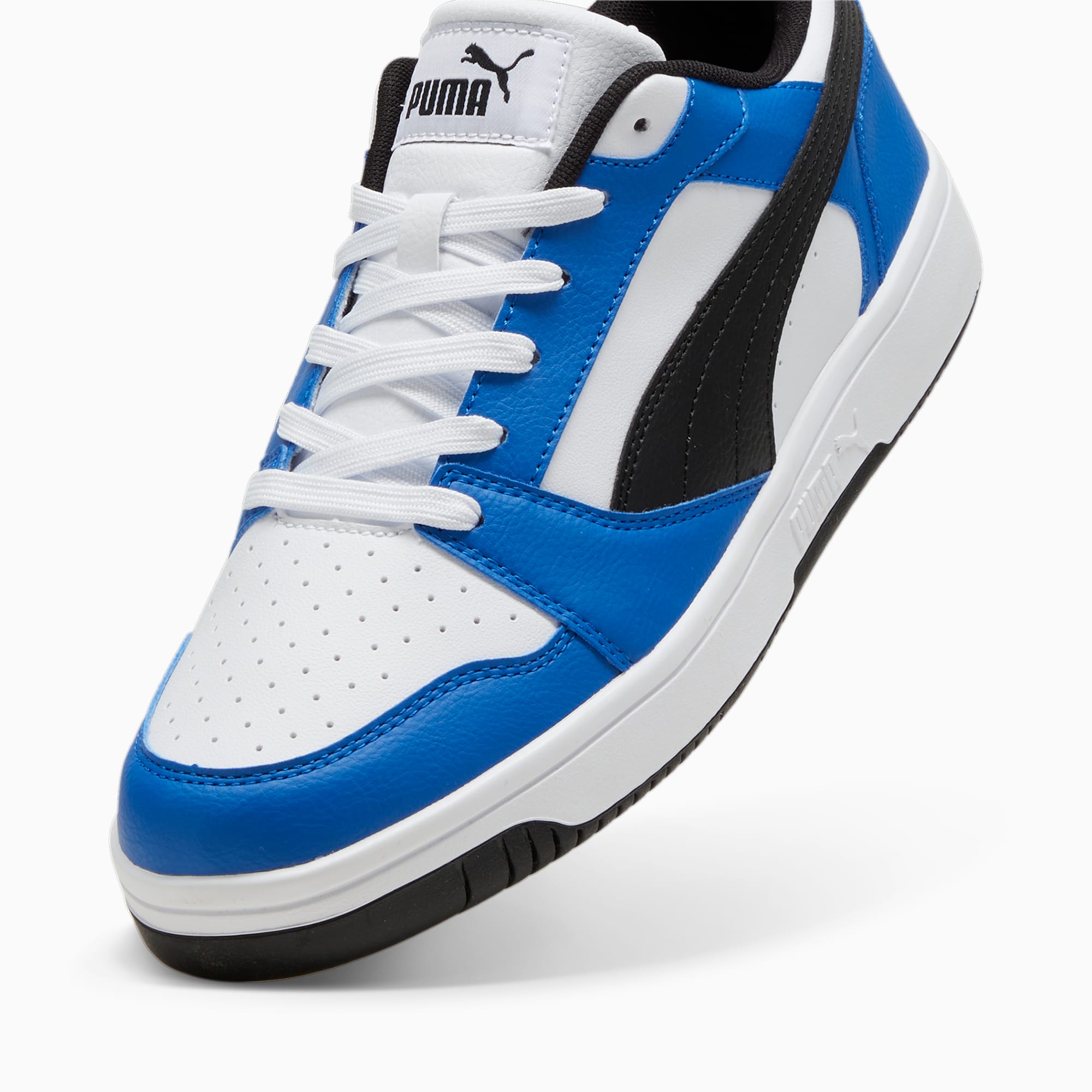 PUMA Rebound V6 Low sneakers, Wit/Blauw/Zwart