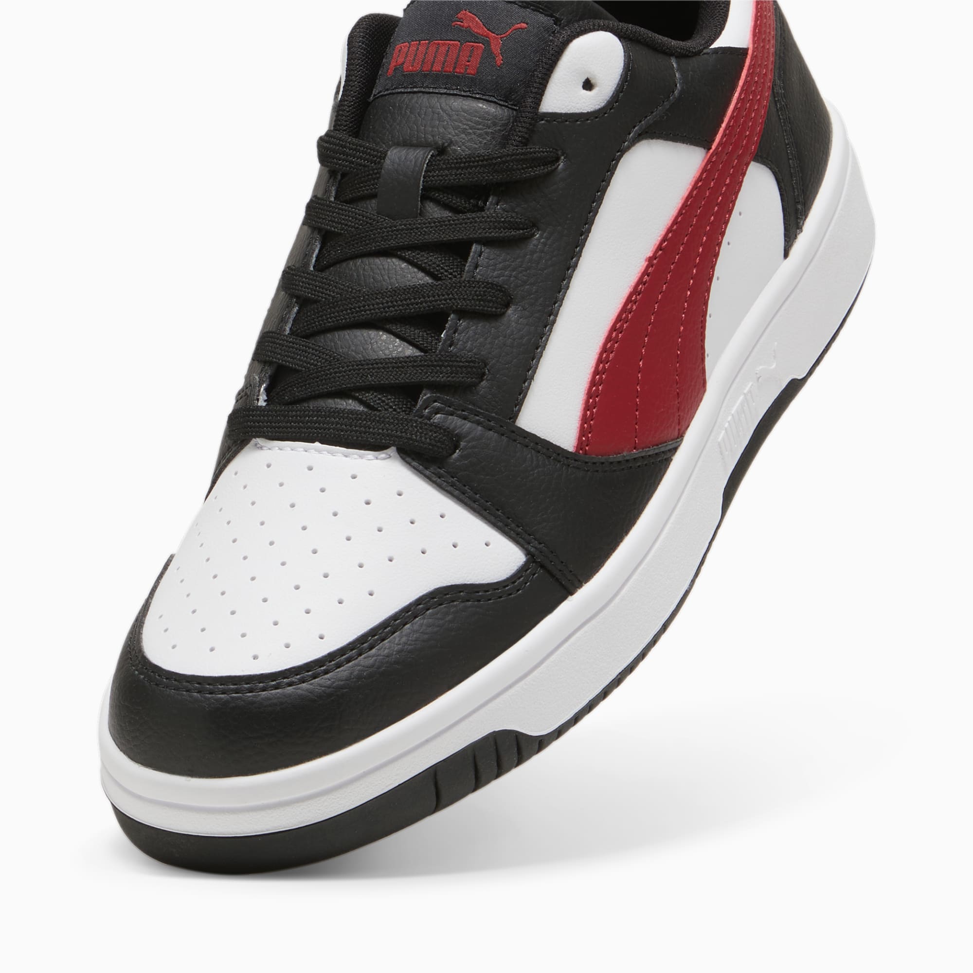 PUMA Rebound V6 Low sneakers, Wit/Zwart/Rood