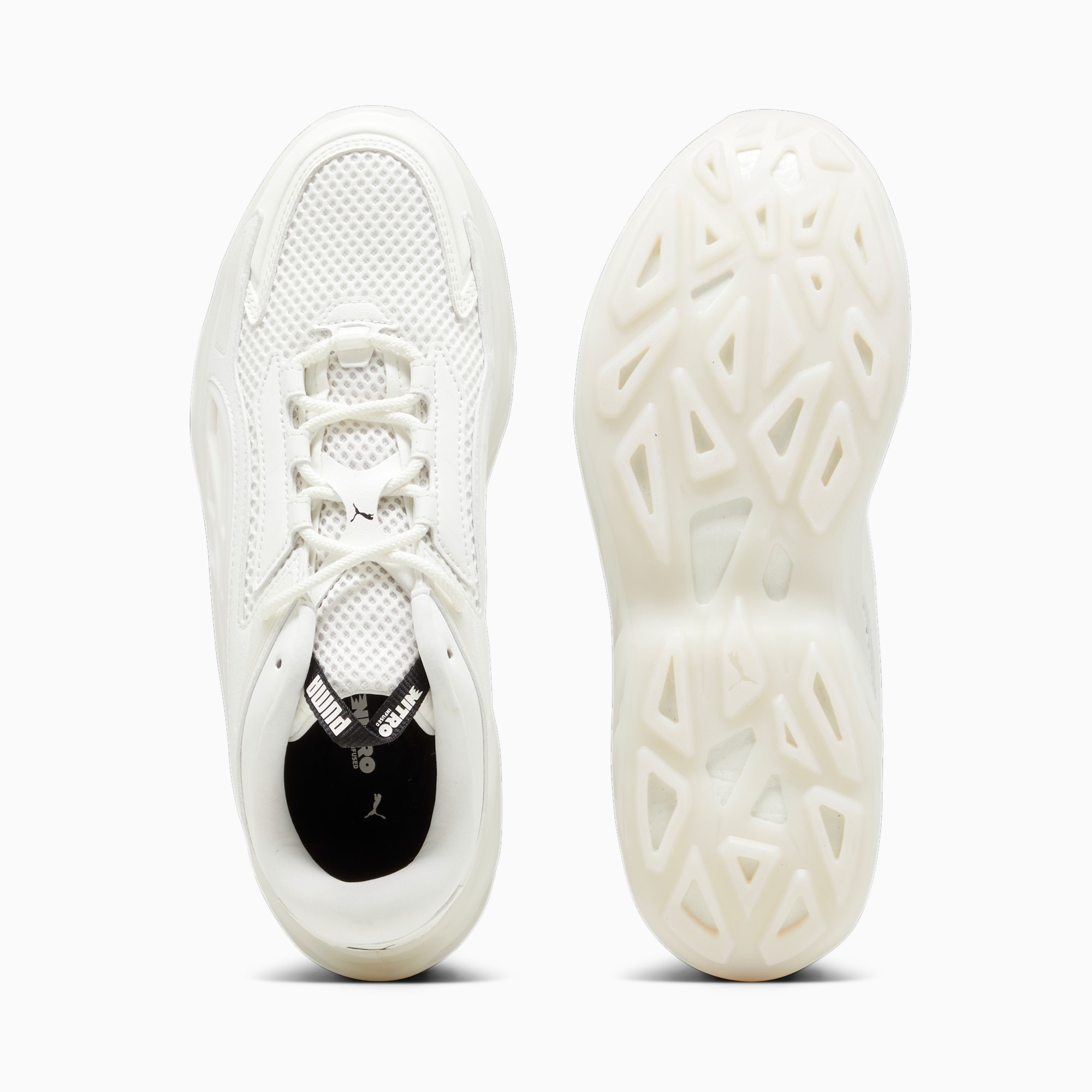 Men's PUMA Exotek Sneakers, Warm White/Black, Size 47, Shoes