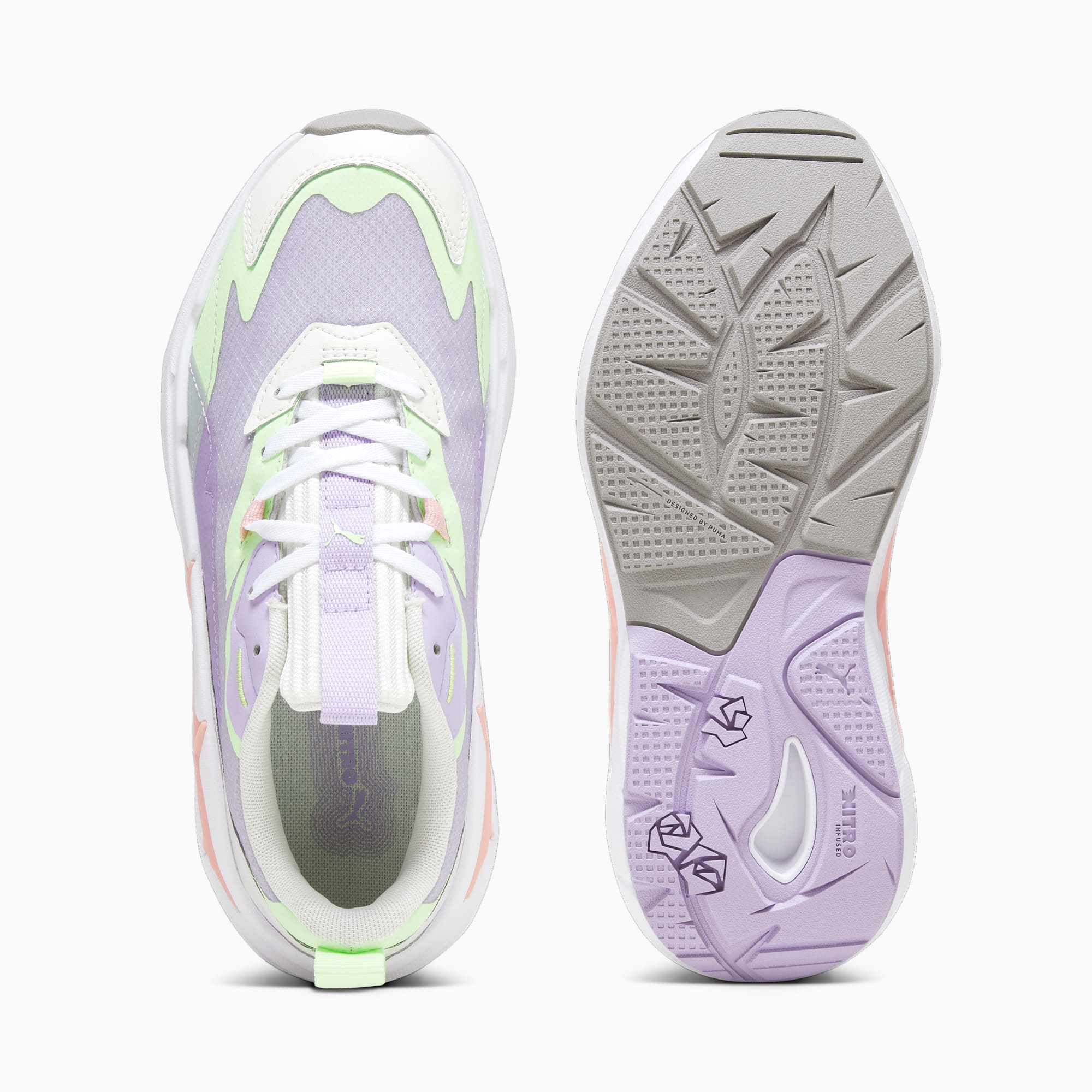PUMA Spina Nitro Women's Sneakers, Spring Lavender/Speed Green, Size 35,5, Shoes