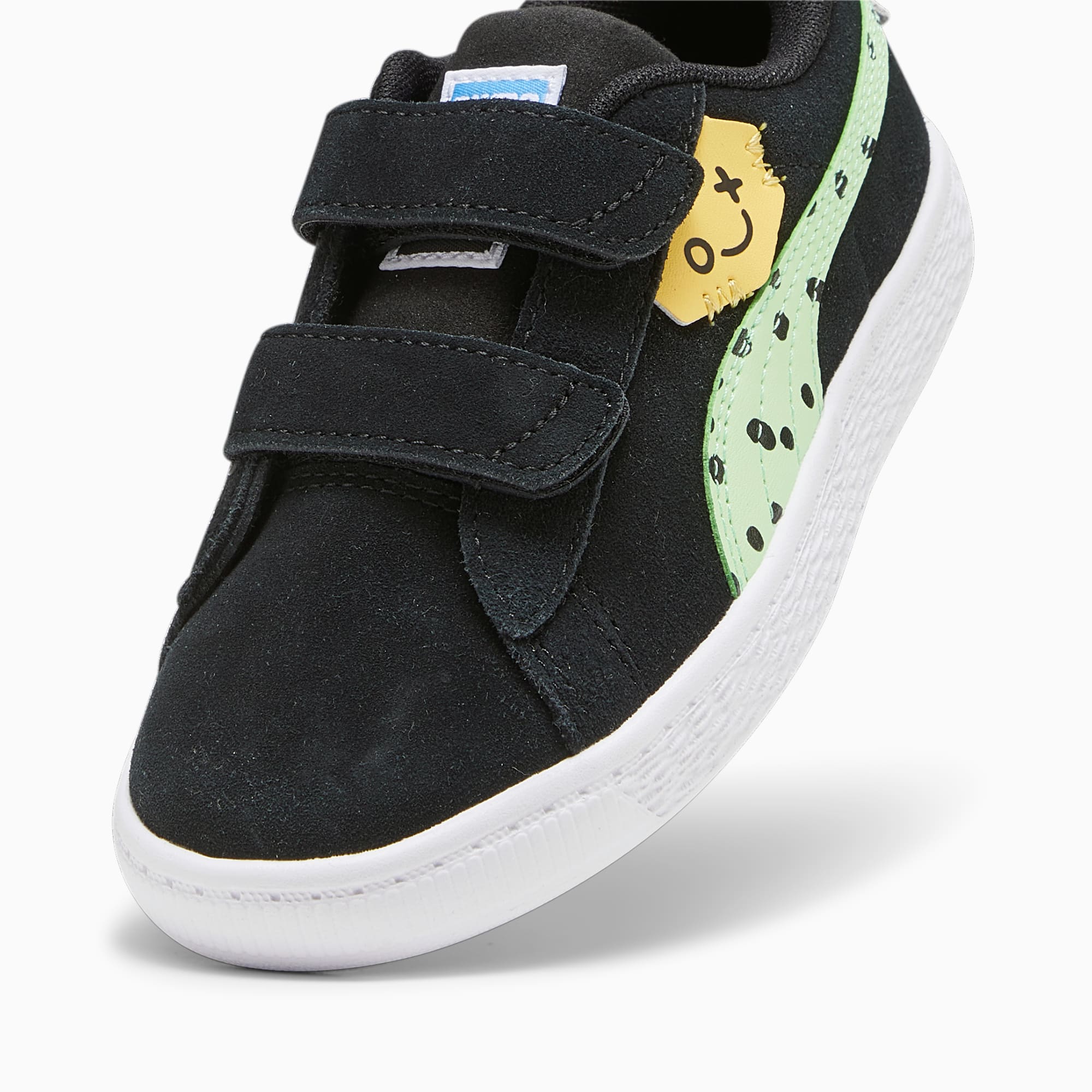 PUMA Suede Classic Mix Match Kids' Sneakers, Black/Spring Fern, Size 27,5, Shoes