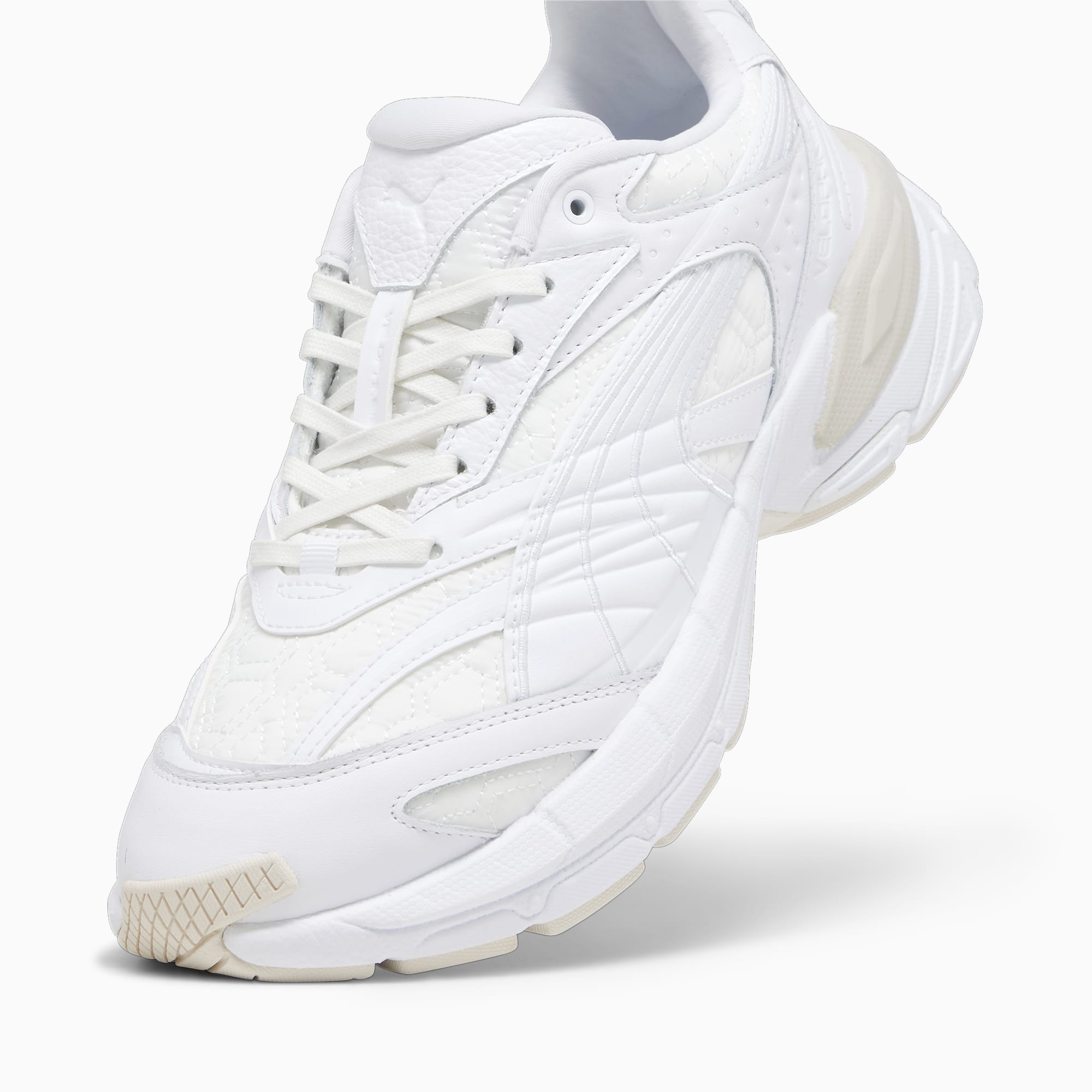 Women's PUMA Velophasis Luxe Sport II Sneakers, White/Alpine Snow, Size 35,5, Shoes