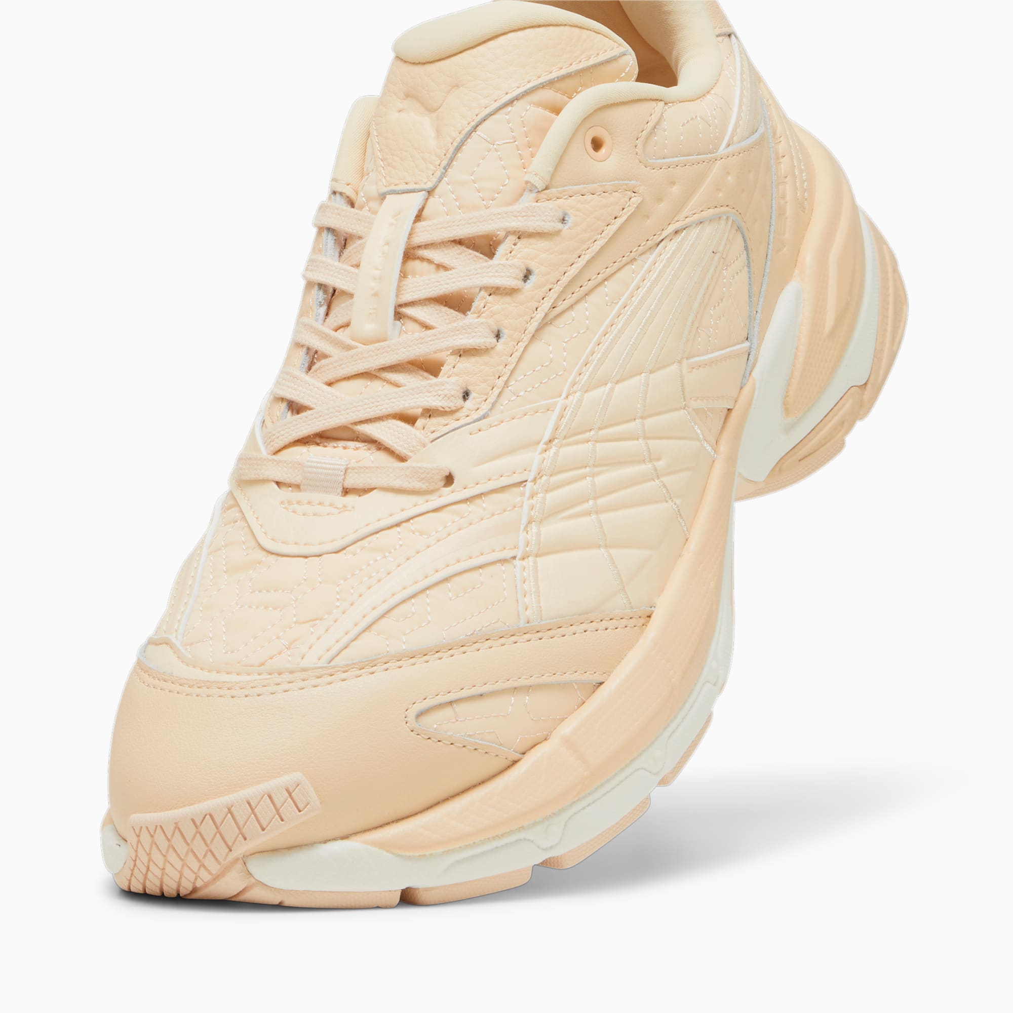 PUMA Velophasis Luxe Sport II sneakers voor Dames, Grijs/Wit