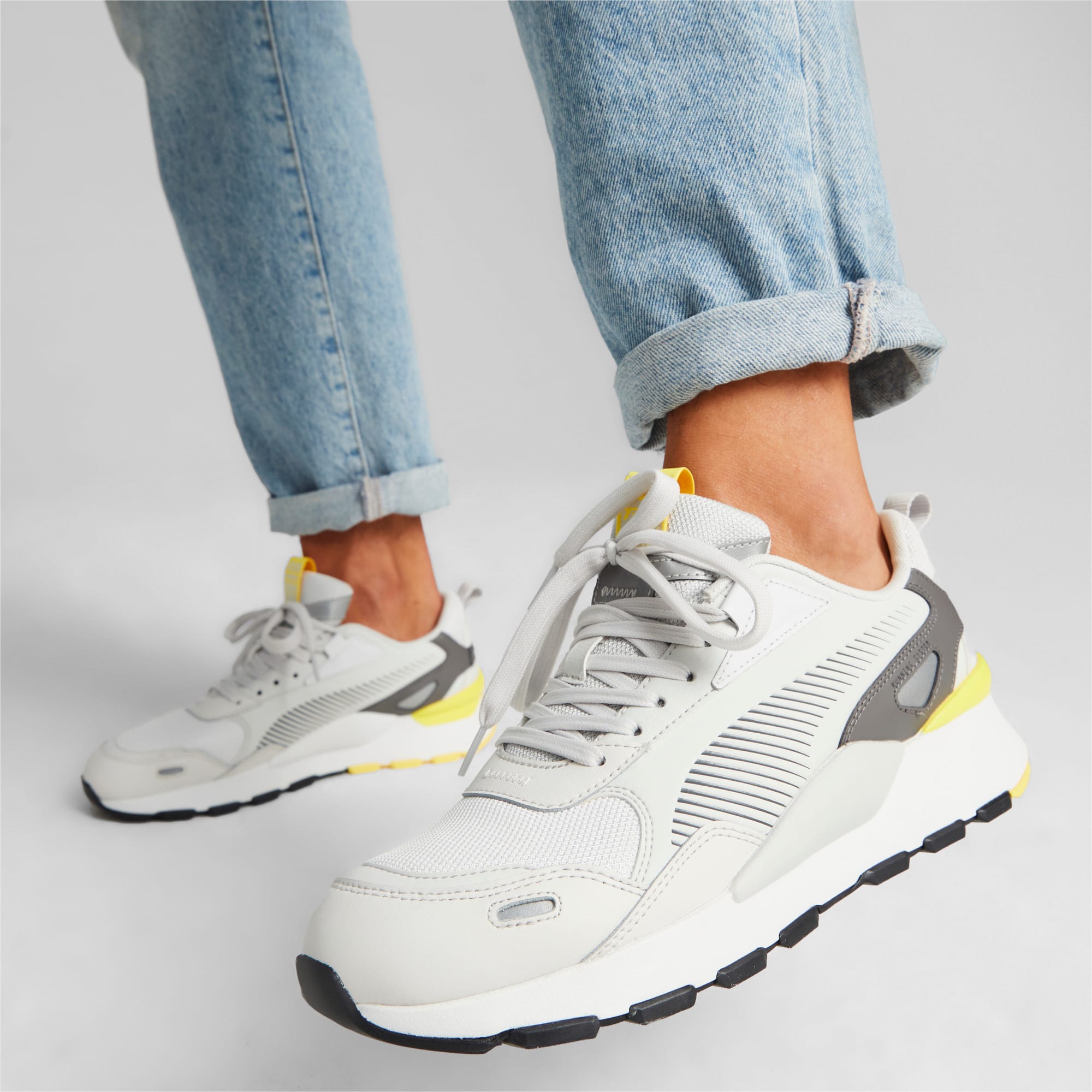 Women's PUMA RS 3.0 Synth Pop Sneakers, White/Yellow Blaze, Size 35,5, Shoes
