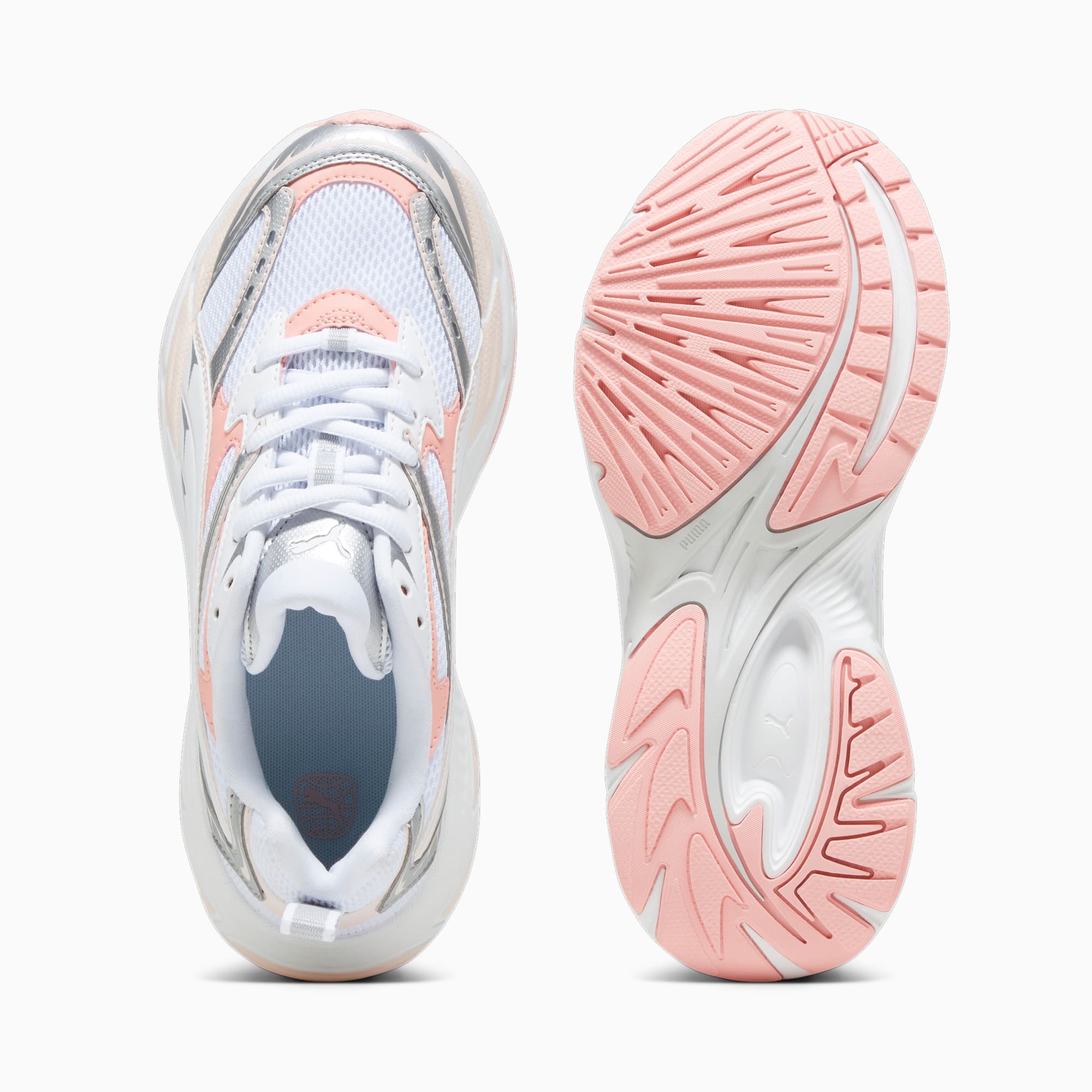 PUMA Morphic Sneakers Voor Dames, Wit/Roze