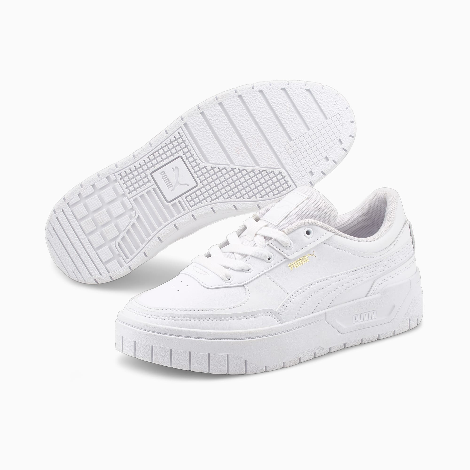 PUMA Cali Dream Leather Sneakers Damen Schuhe, Weiß, Größe: 40.5, Schuhe