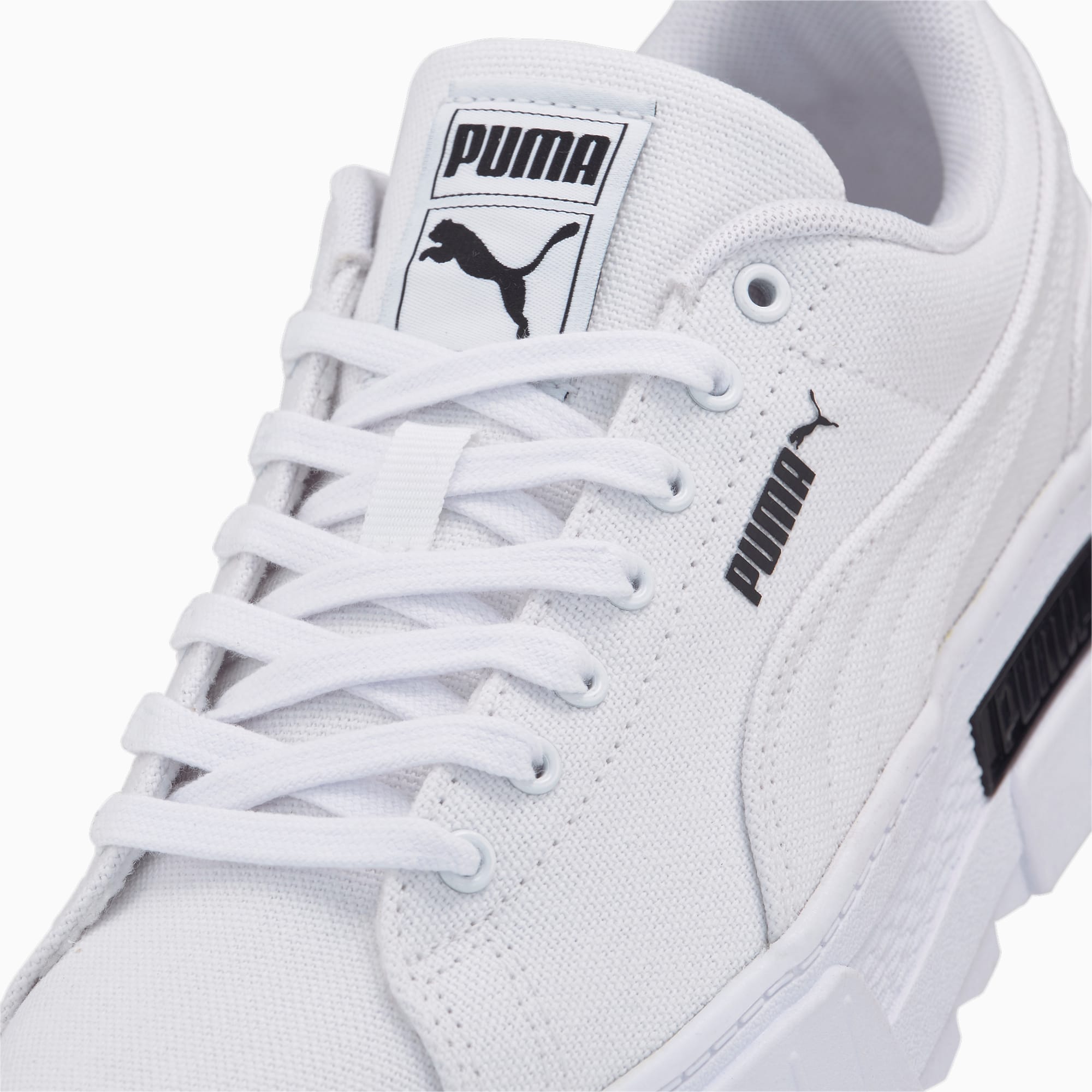 PUMA Mayze Canvas sneakers, Wit/Zwart