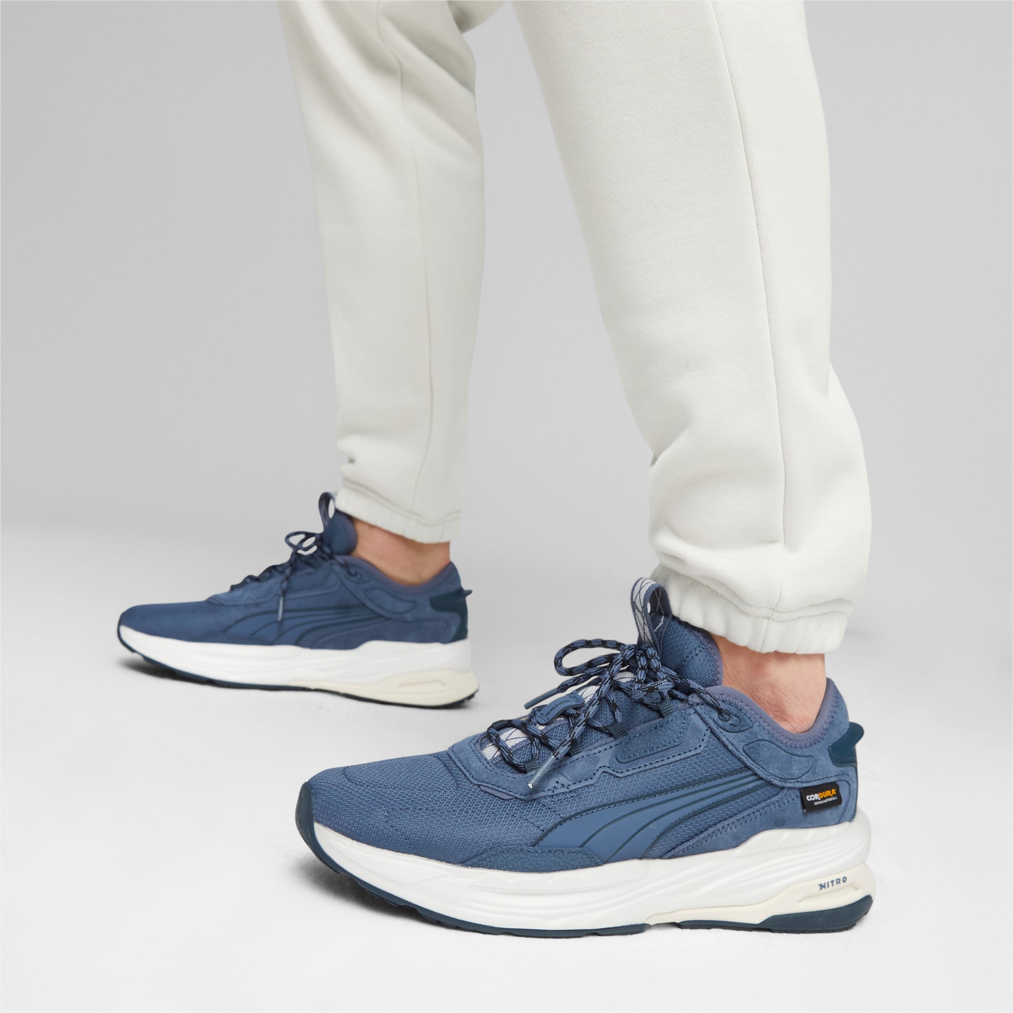 PUMA Extent NITRO Cordura® Sneakers Schuhe Für Herren, Blau/Weiß, Größe: 40, Schuhe