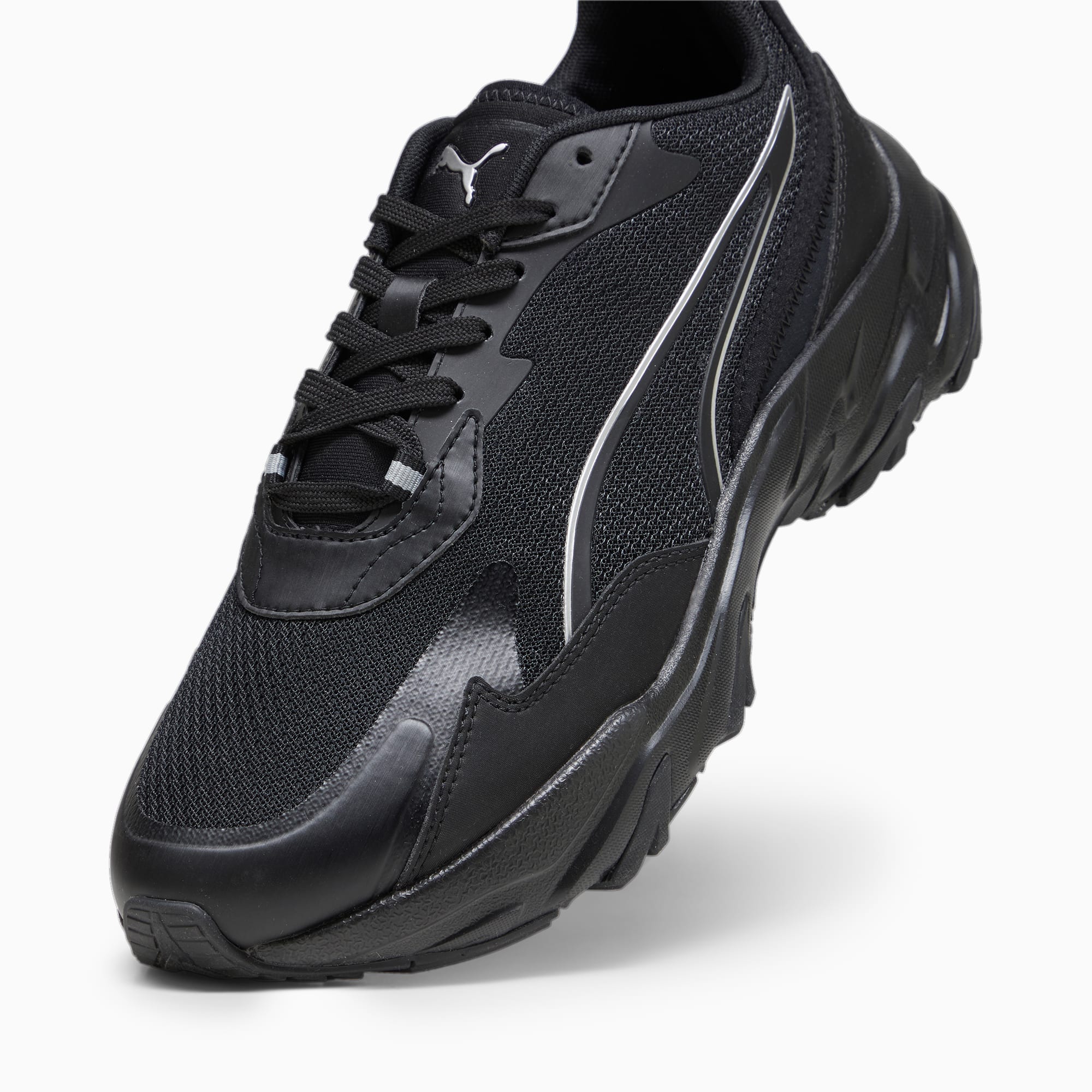 PUMA Injector Clean voor Dames, Zilver/Zwart