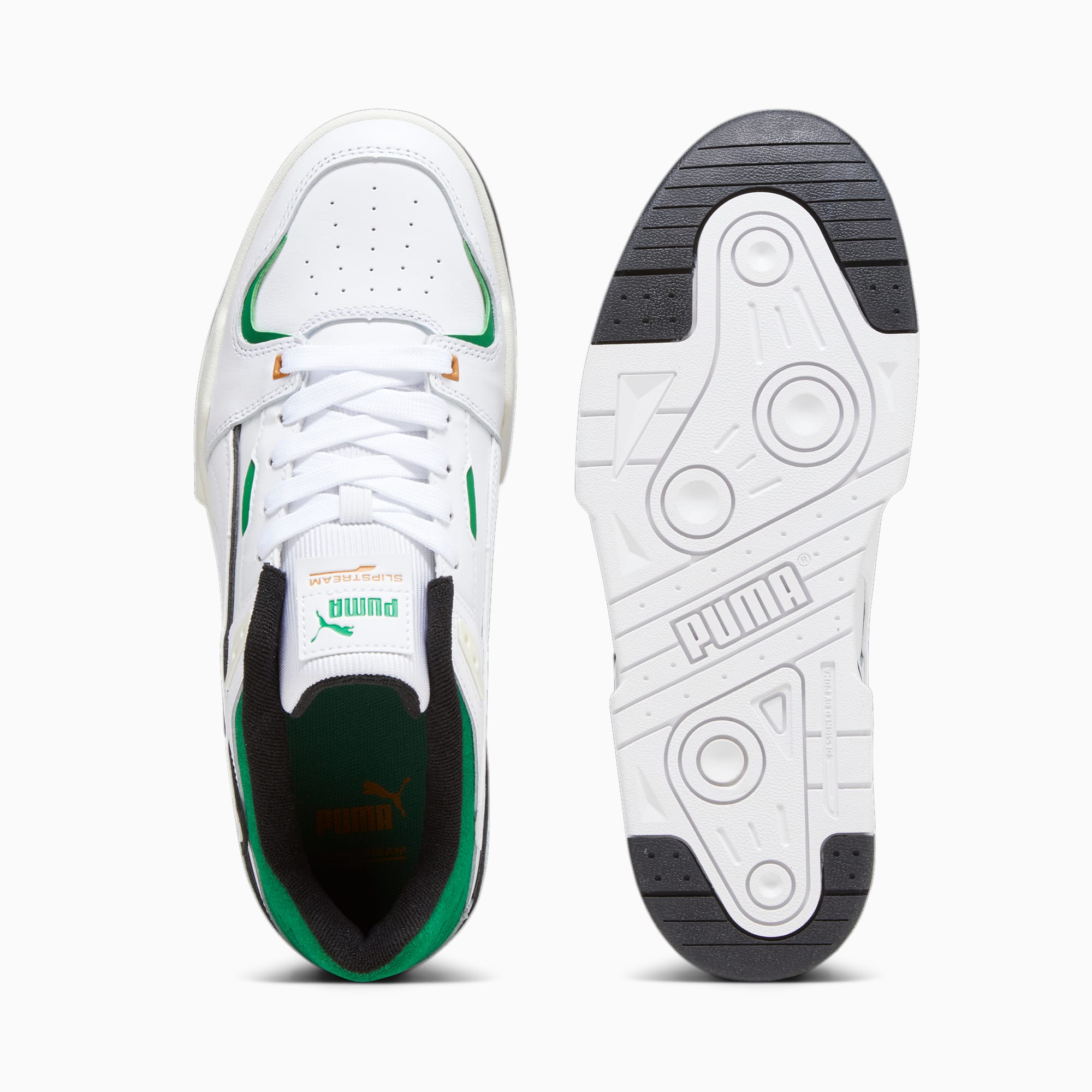 PUMA Chaussure Sneakers Slipstream Bball, Blanc/Vert