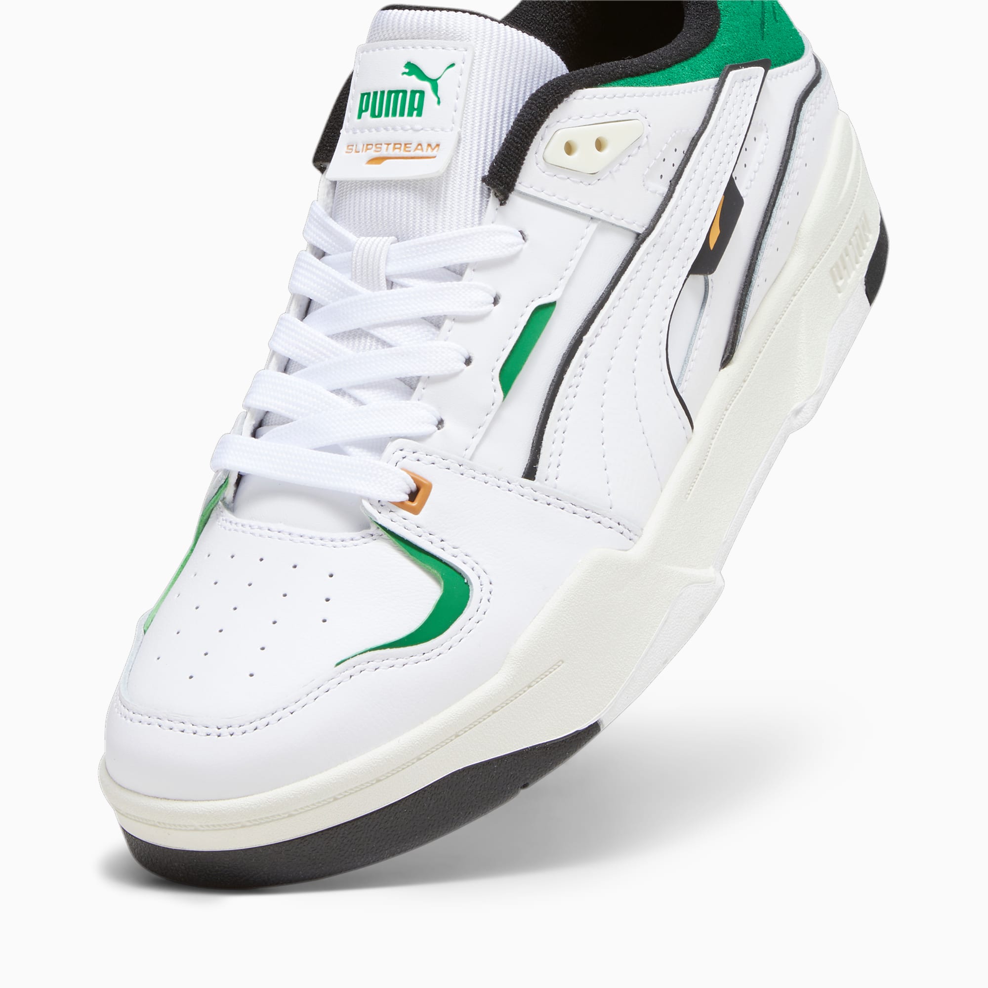 PUMA Chaussure Sneakers Slipstream Bball, Blanc/Vert