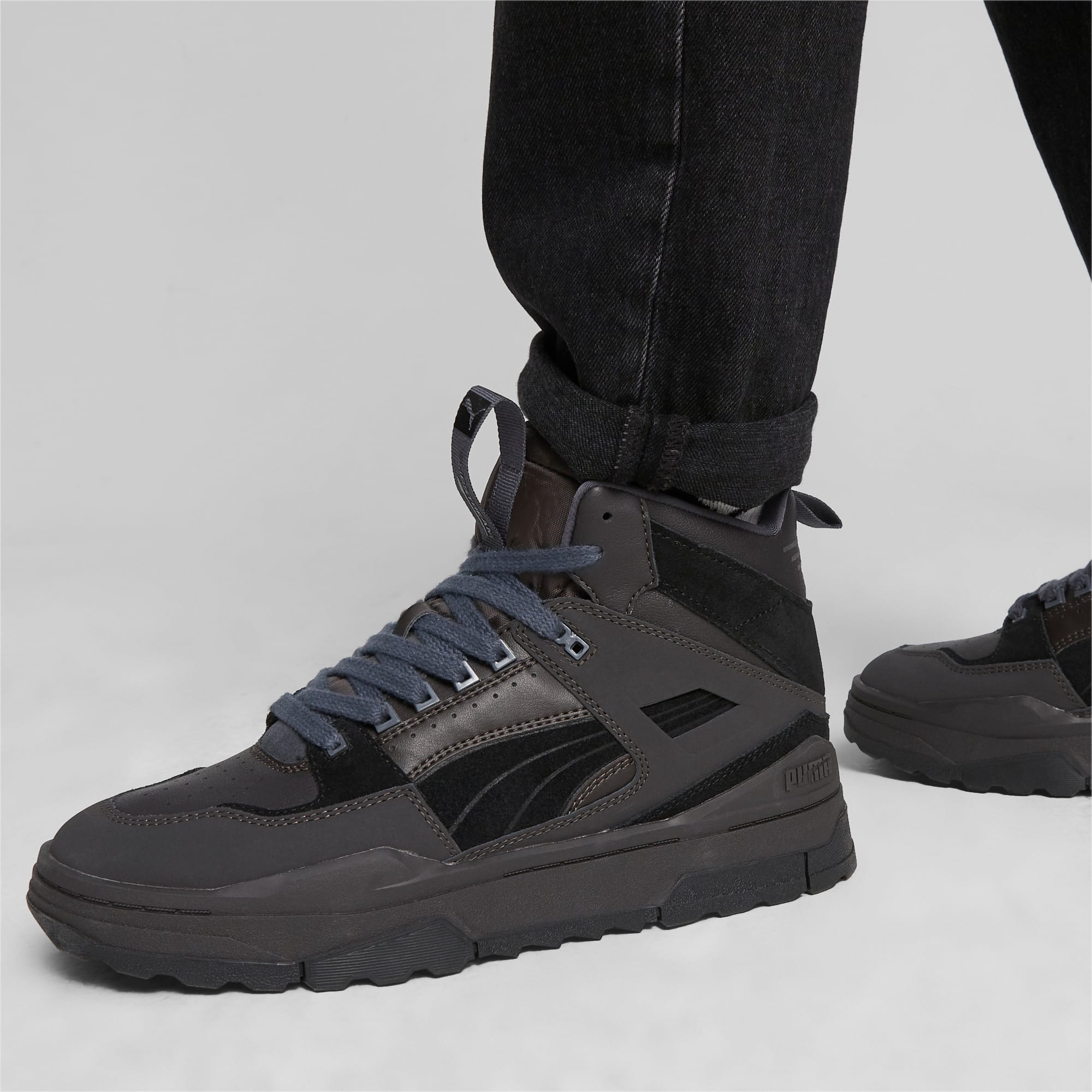 Women's PUMA Slipstream Hi Xtreme Sneakers, Flat Dark Grey/Black/Strongray, Size 35,5, Shoes
