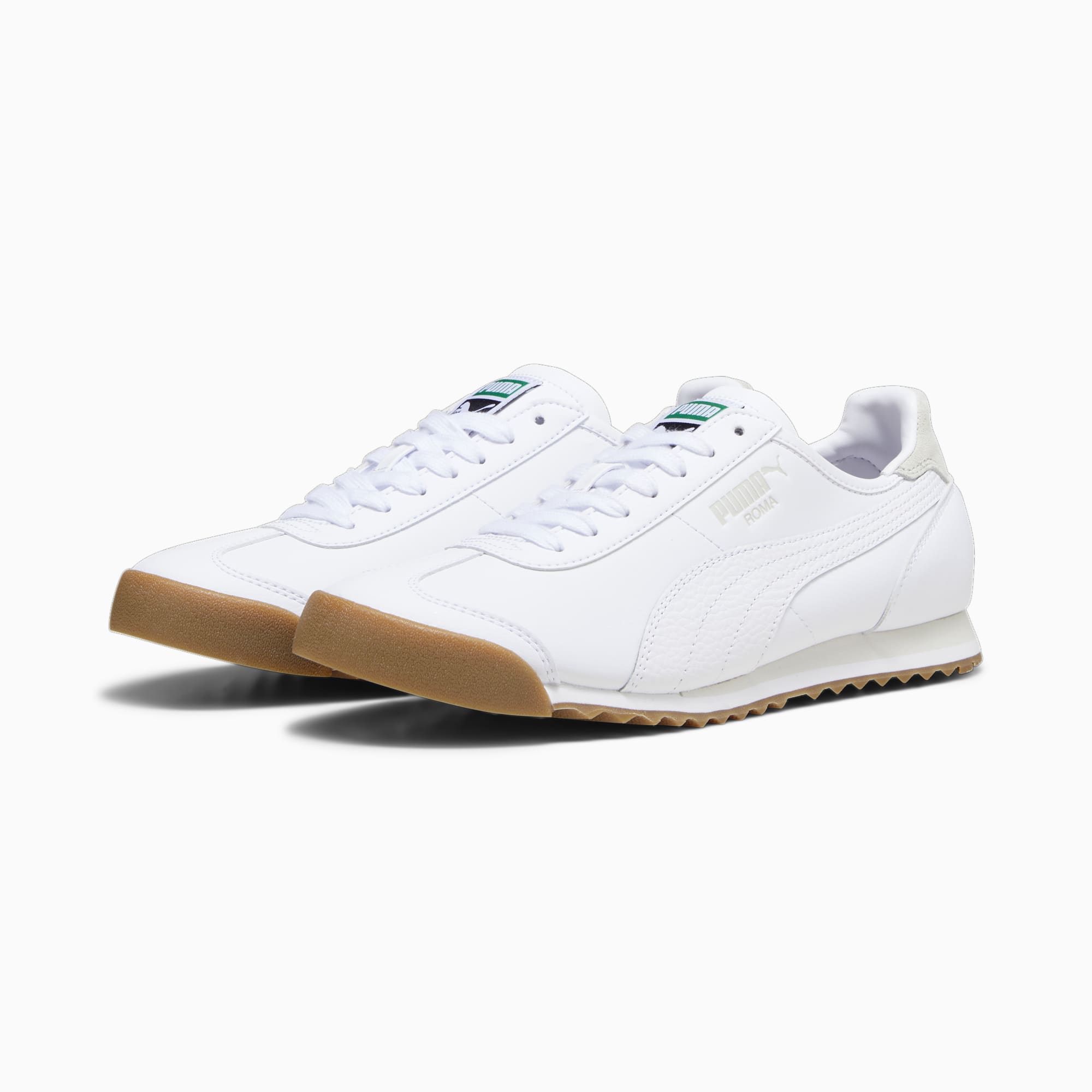 PUMA Chaussure Sneakers Roma OG Lth, Blanc/Gris