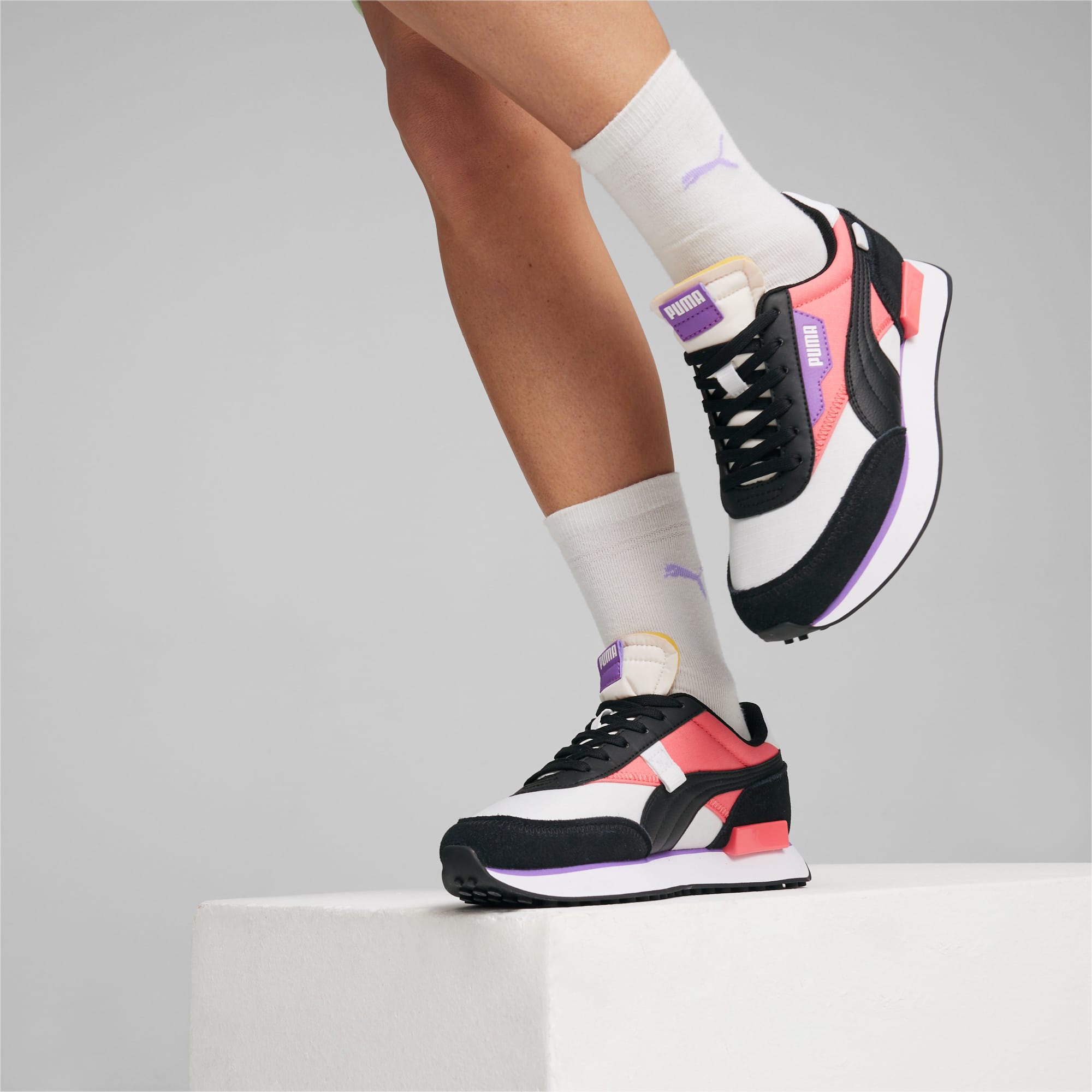 PUMA Future Rider Play On Sneakers Voor Dames, Wit