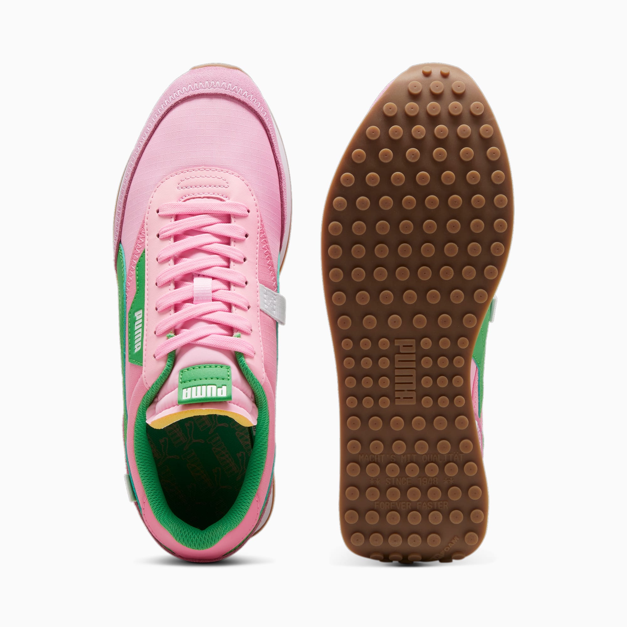 Women's PUMA Future Rider Play On Sneakers, Pink Delight/Green, Size 35,5, Shoes