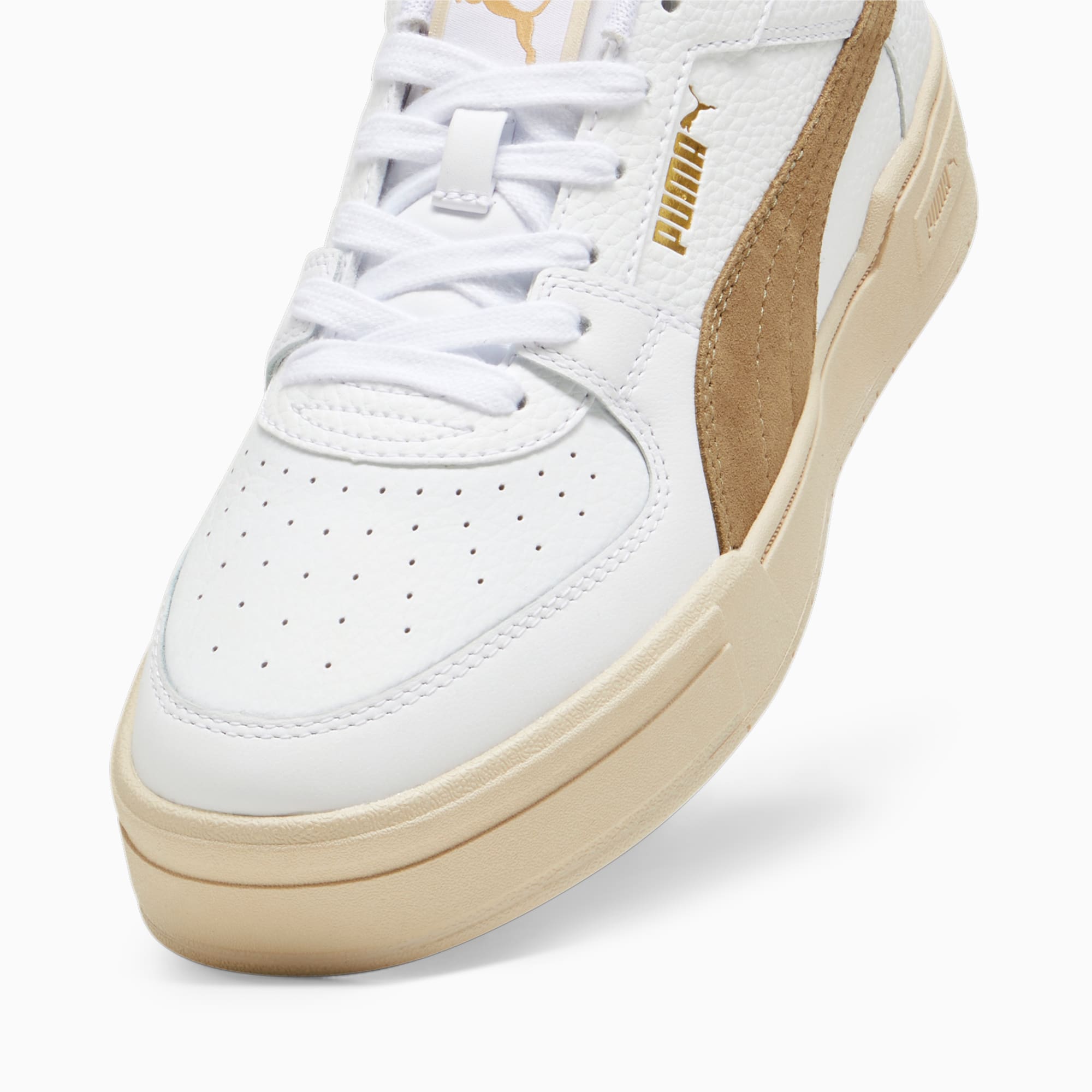 PUMA Chaussure Sneakers CA Pro OW, Blanc/Or/Marron