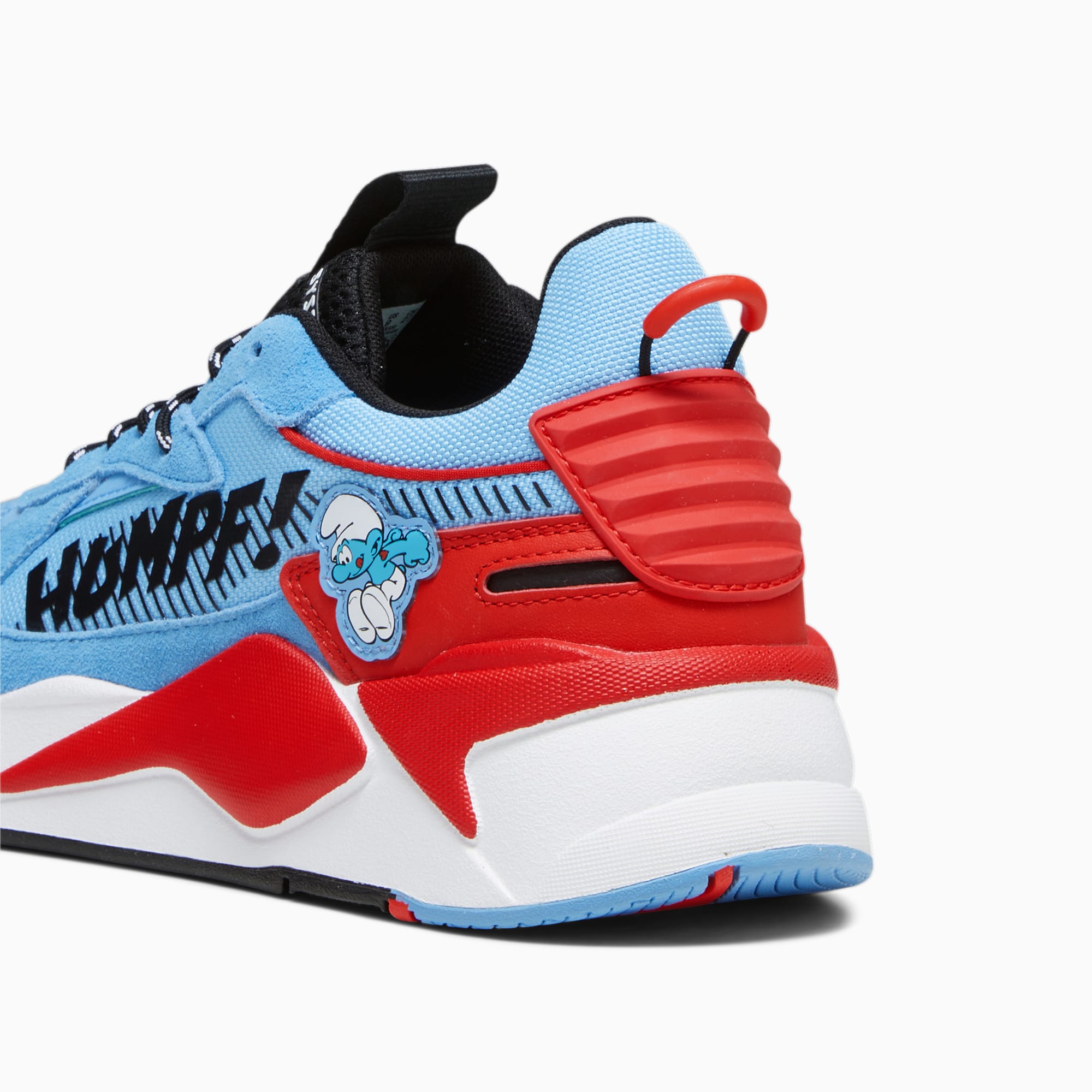 Women's PUMA X The Smurfs Rs-x Sneakers, Light Blue/Red, Size 35,5, Shoes
