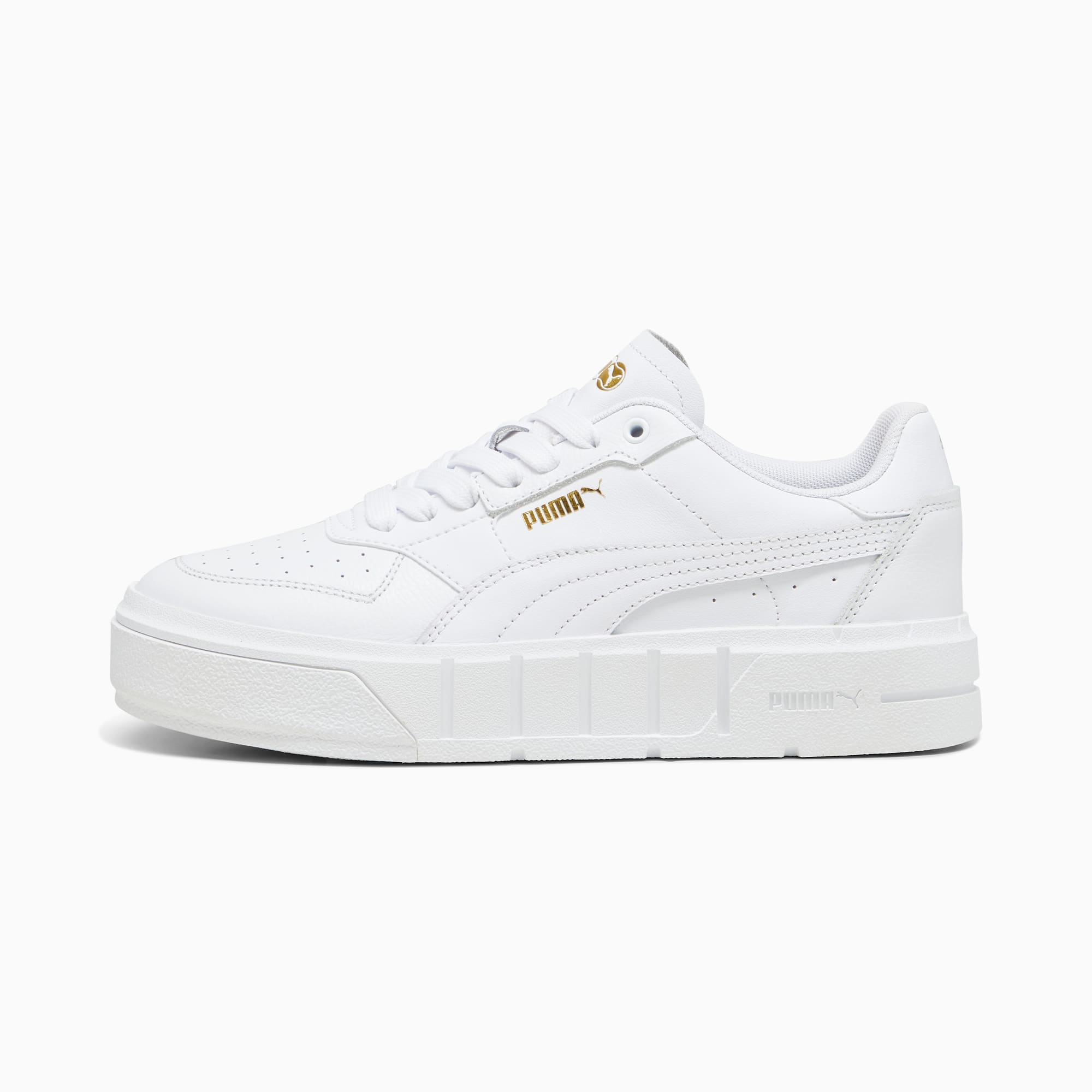 PUMA Cali Court Leren Damessneakers, Wit