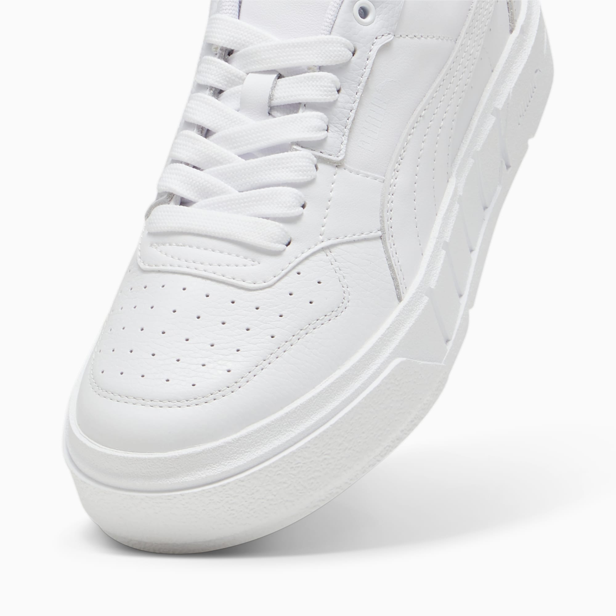 PUMA Cali Court leren damessneakers, Wit