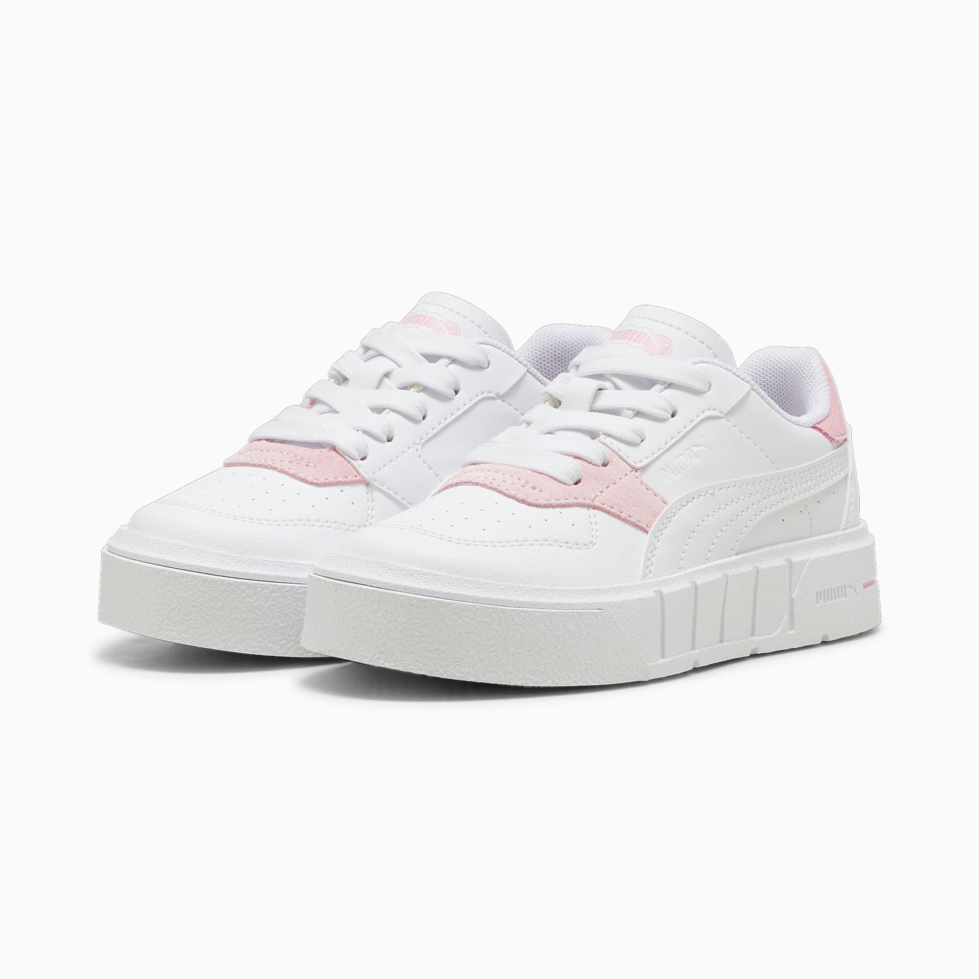 PUMA Cali Court Match Kids' Sneakers, White/Pink Lilac, Size 27,5, Shoes