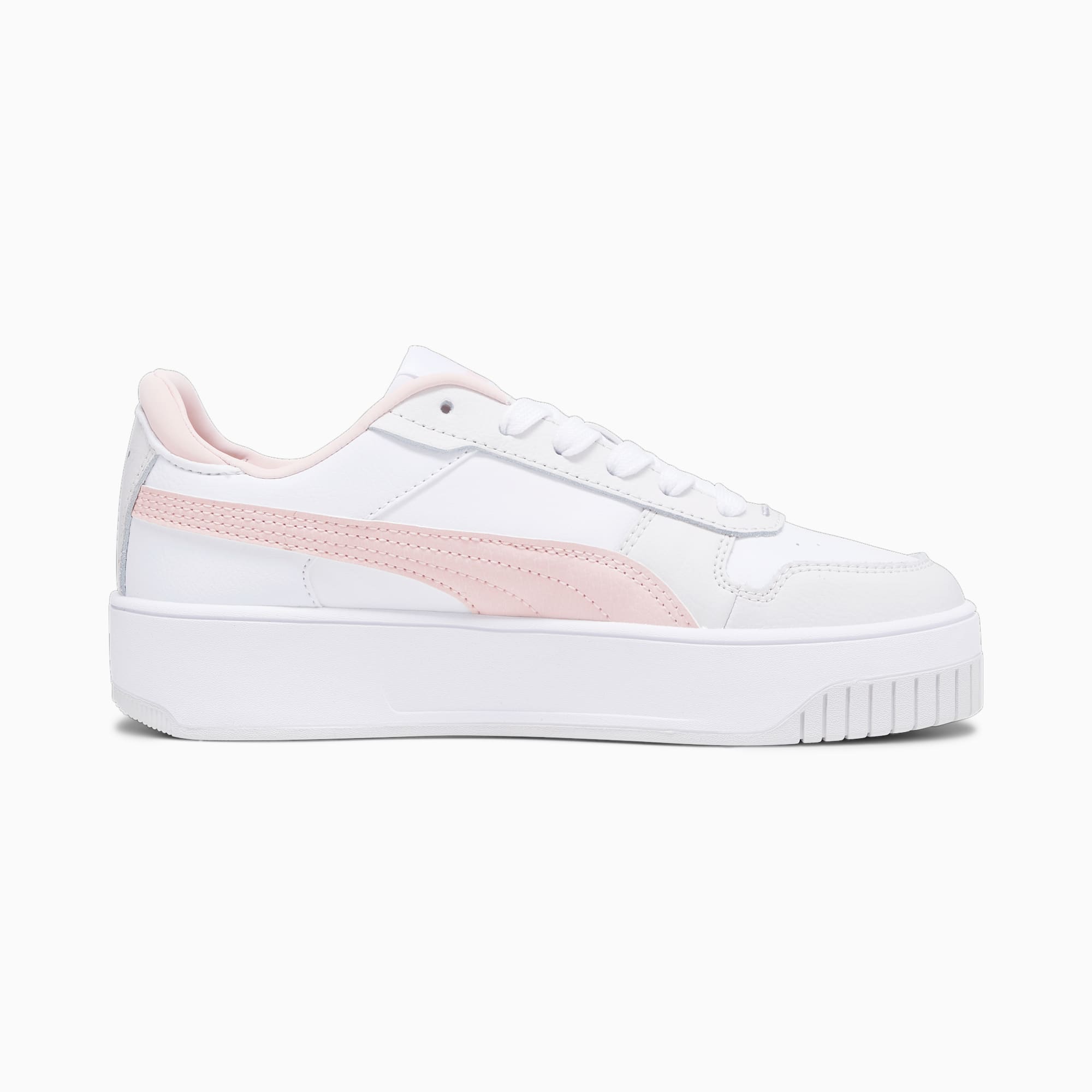 PUMA Carina Street Youth Sneakers, White/Rose Dust/Feather Grey