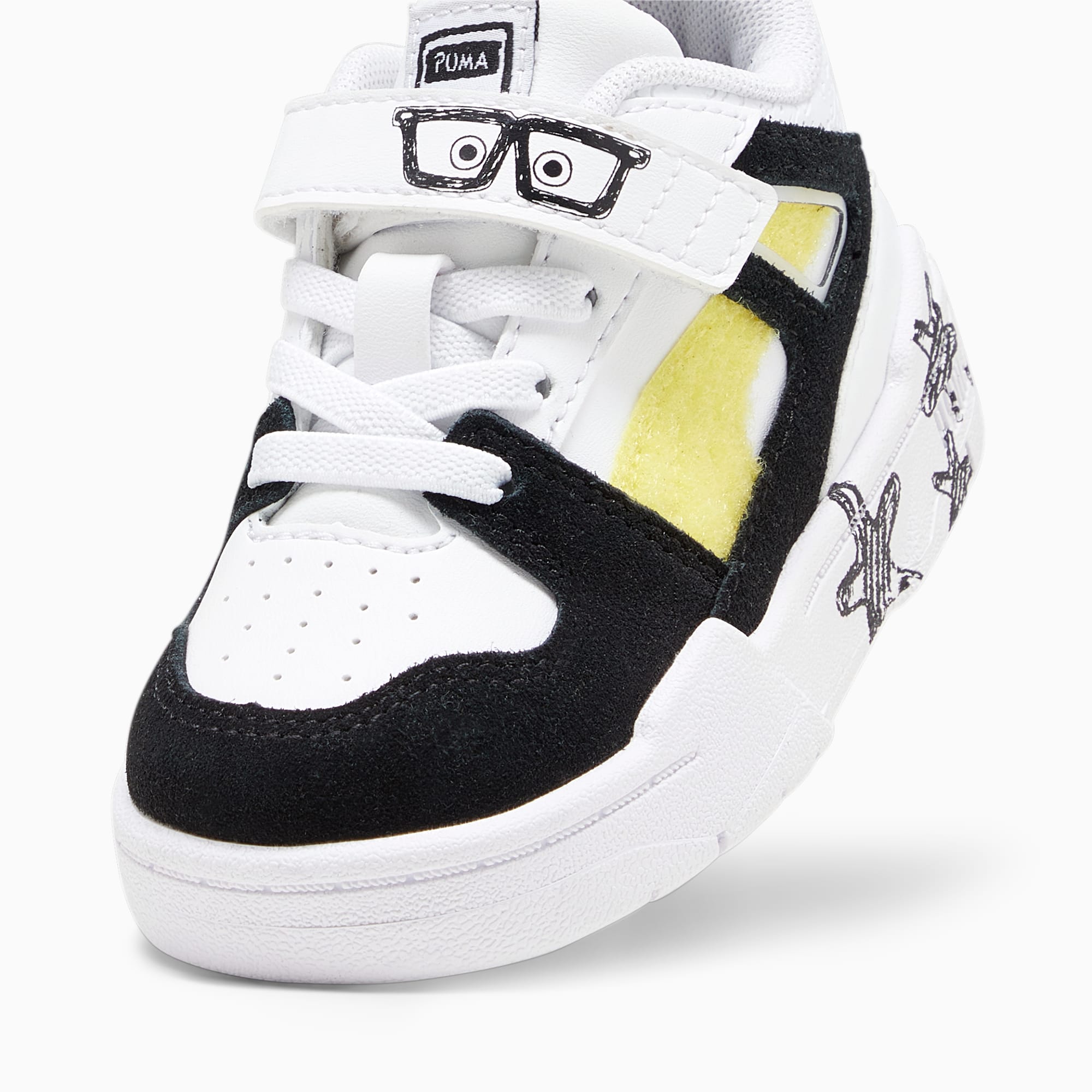 PUMA X Spongebob Squarepants Slipstream Toddlers' Sneakers, White/Black, Size 19, Shoes