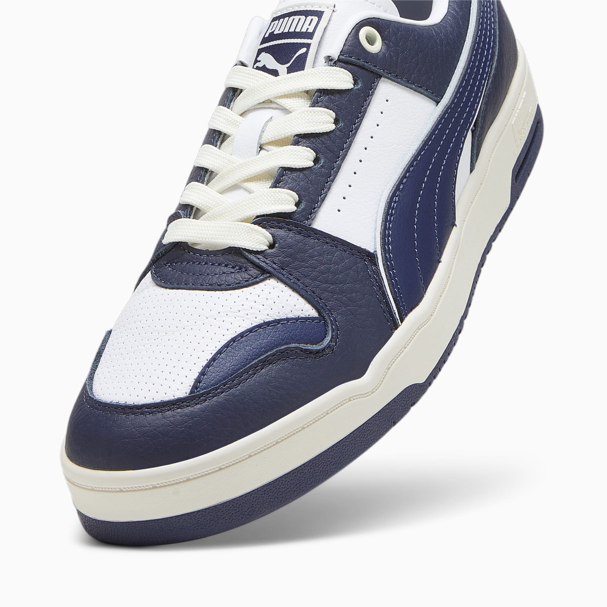 PUMA Slipstream Lo Vintage sneakers voor Dames, Wit/Blauw