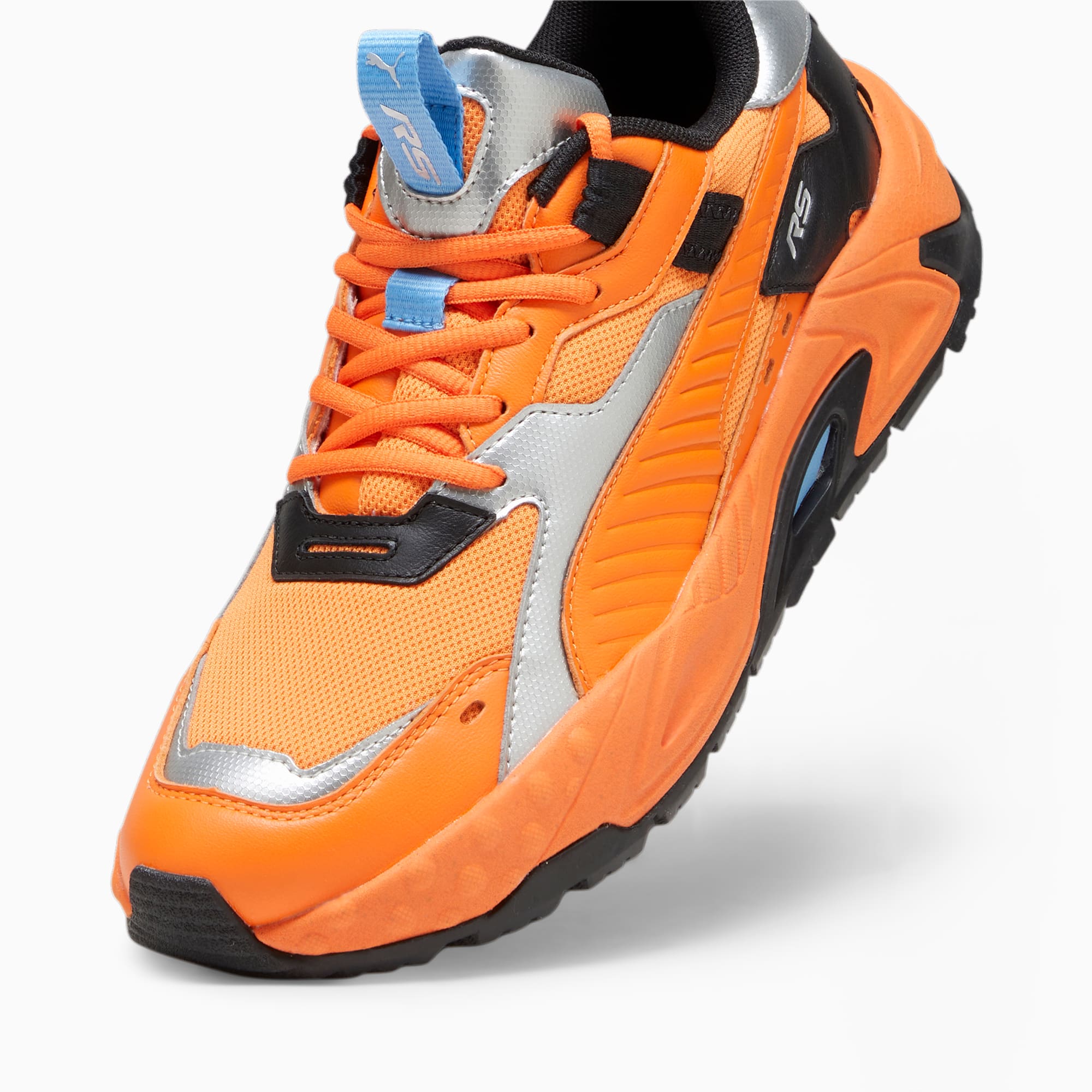 PUMA RS-Trck Metallic sneakers voor Dames, Oranje/Zilver
