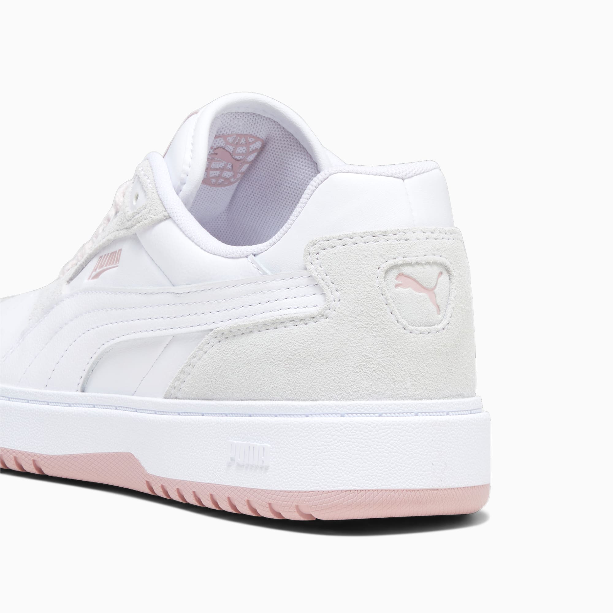 PUMA Doublecourt Women's Sneakers, White/Future Pink