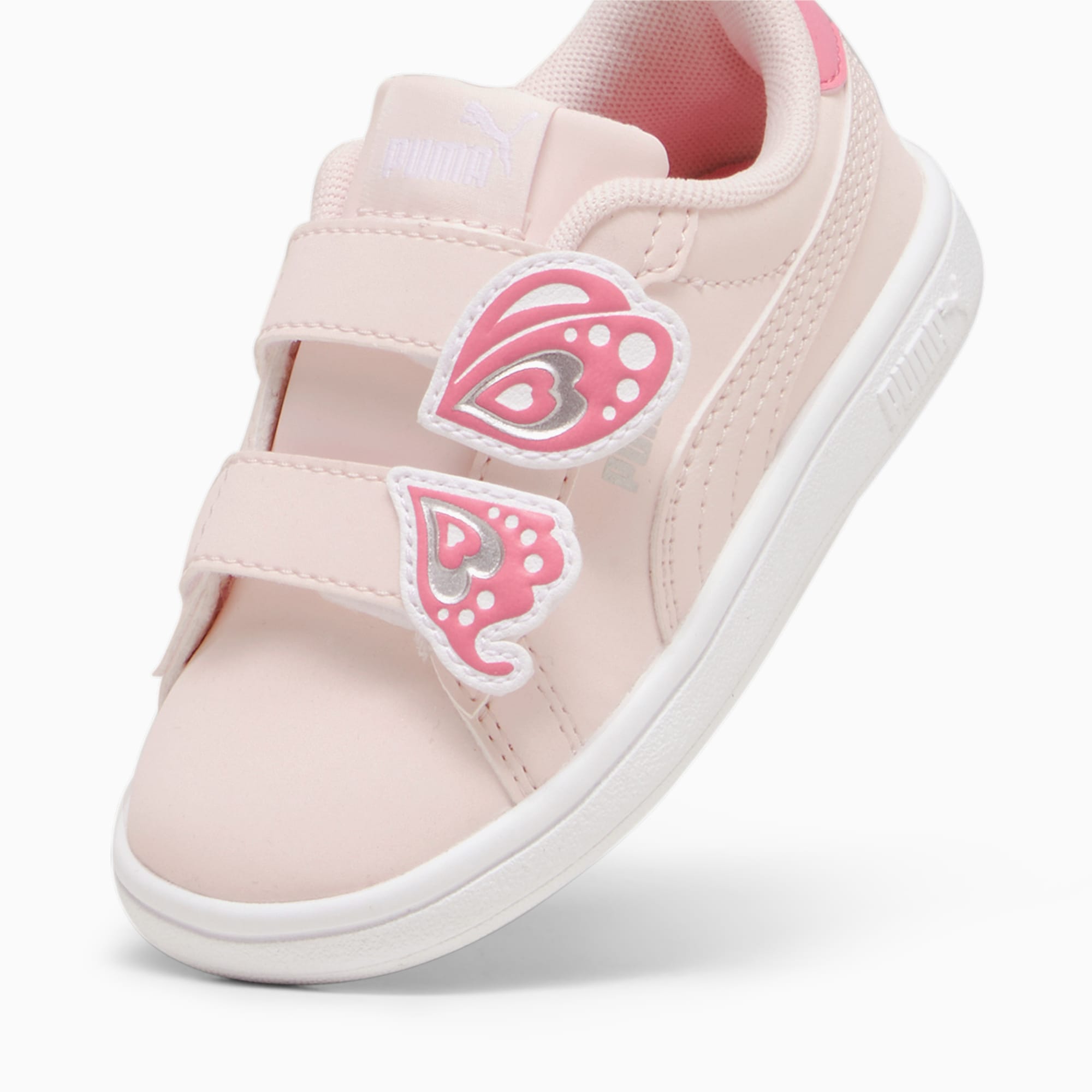 PUMA Smash 3.0 Butterfly Toddlers' Sneakers, Frosty Pink/Strawberry Burst/White