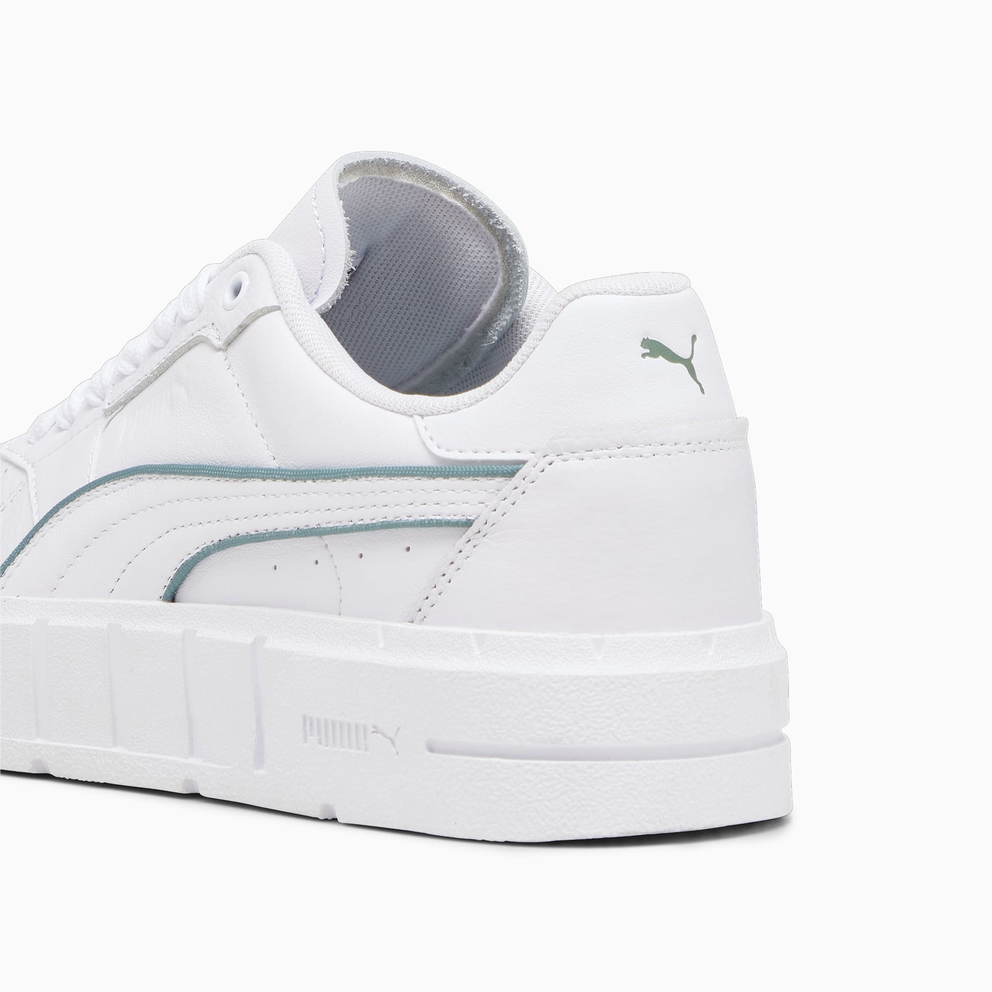 PUMA Cali Court Pop Women's Sneakers, White/Eucalyptus